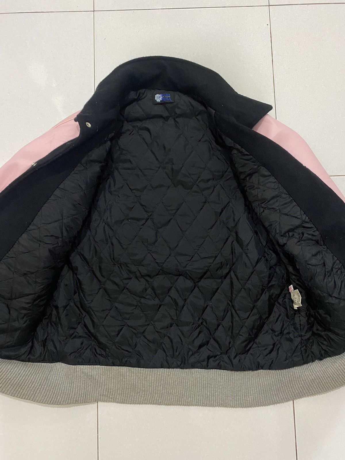 Vintage VTG Alba Rosa My Tane Varsity Leather Wool Jacket Size US M / EU 48-50 / 2 - 15 Thumbnail