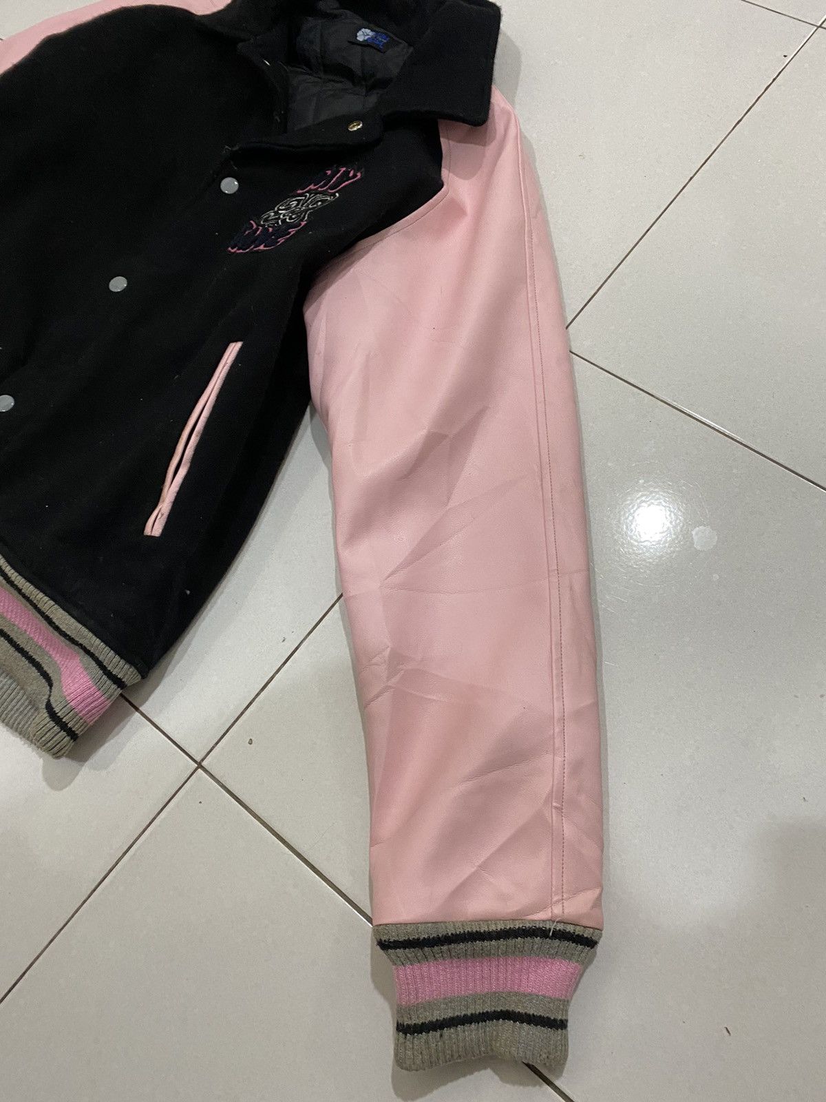 Vintage VTG Alba Rosa My Tane Varsity Leather Wool Jacket Size US M / EU 48-50 / 2 - 9 Thumbnail