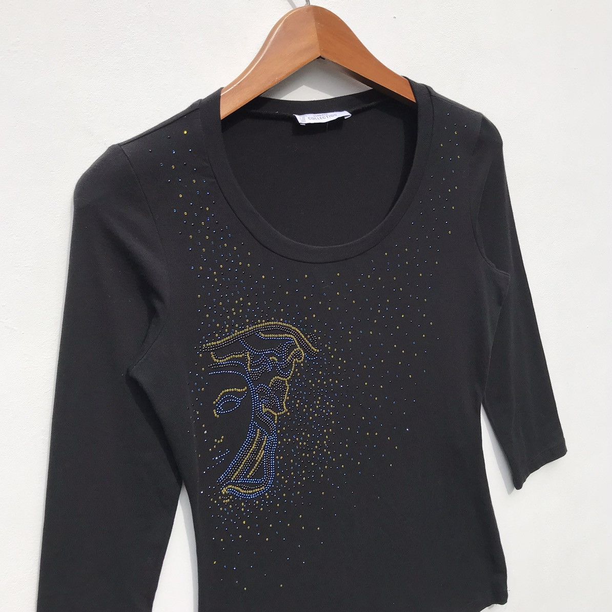 Versace × Vintage Versace Collection Diamond Tee Gianni Versace Luxury Brand Size S / US 4 / IT 40 - 4 Thumbnail