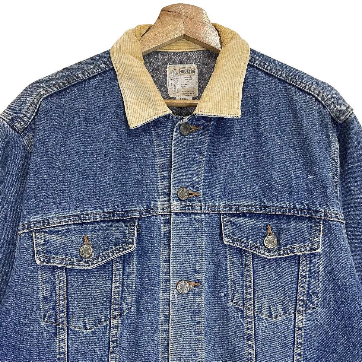 Other RARE Vintage 80s Houston Trucker Denim Jacket Size US M / EU 48-50 / 2 - 4 Thumbnail
