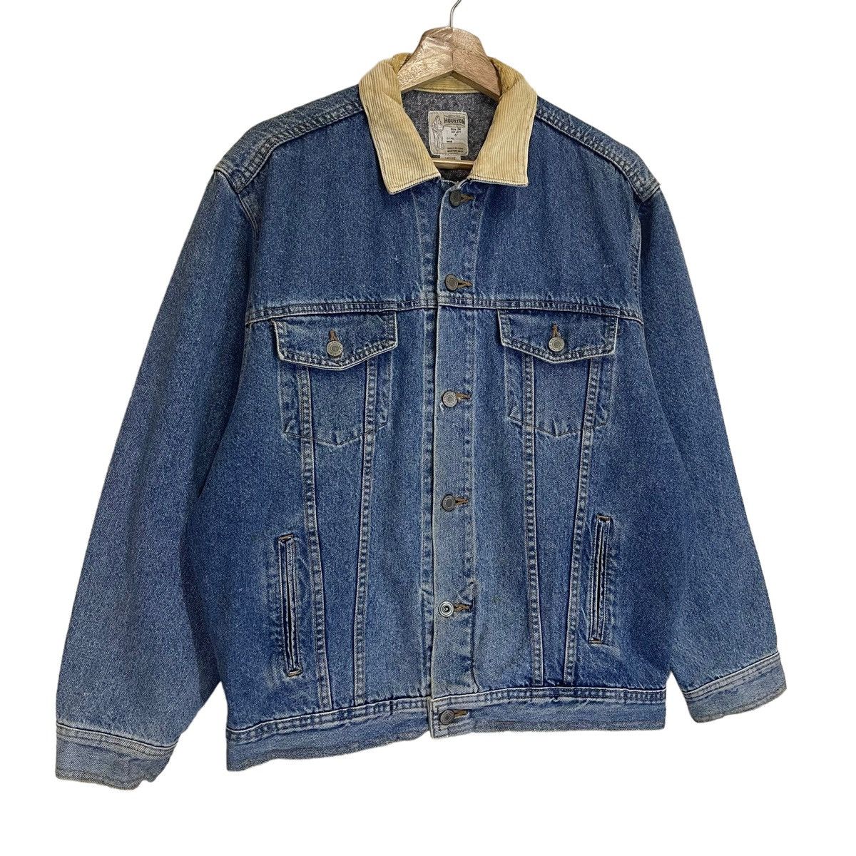 Other RARE Vintage 80s Houston Trucker Denim Jacket Size US M / EU 48-50 / 2 - 2 Thumbnail