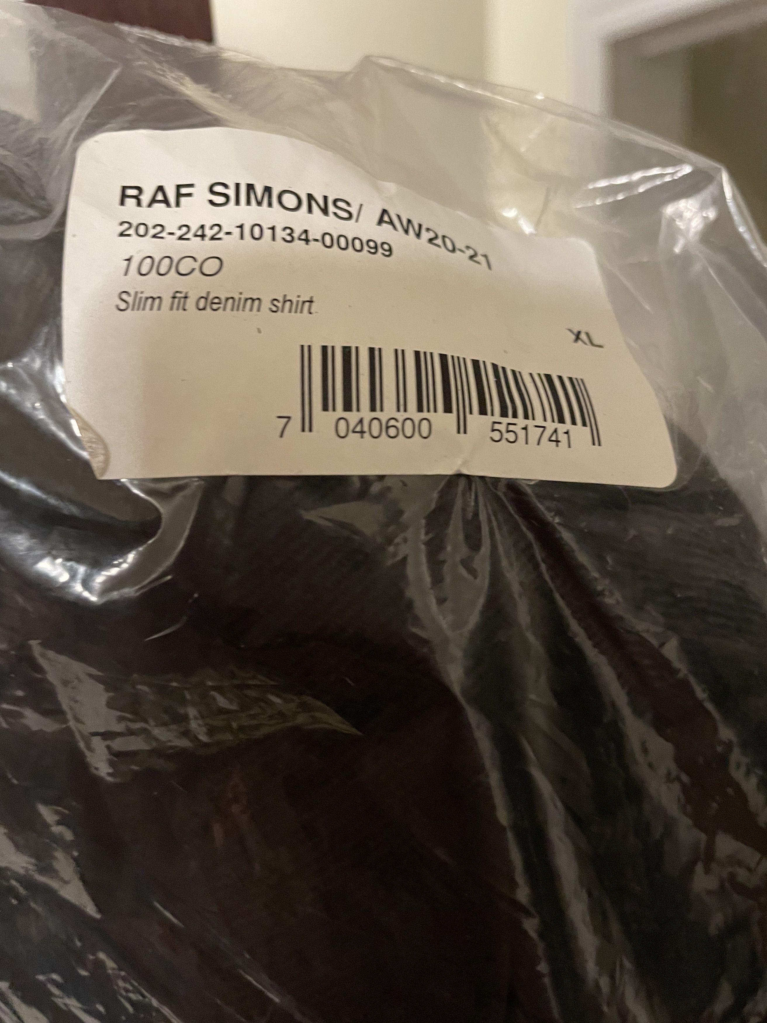 Raf Simons AW 2020 - 2021 Denim Shirt Size US XL / EU 56 / 4 - 5 Thumbnail