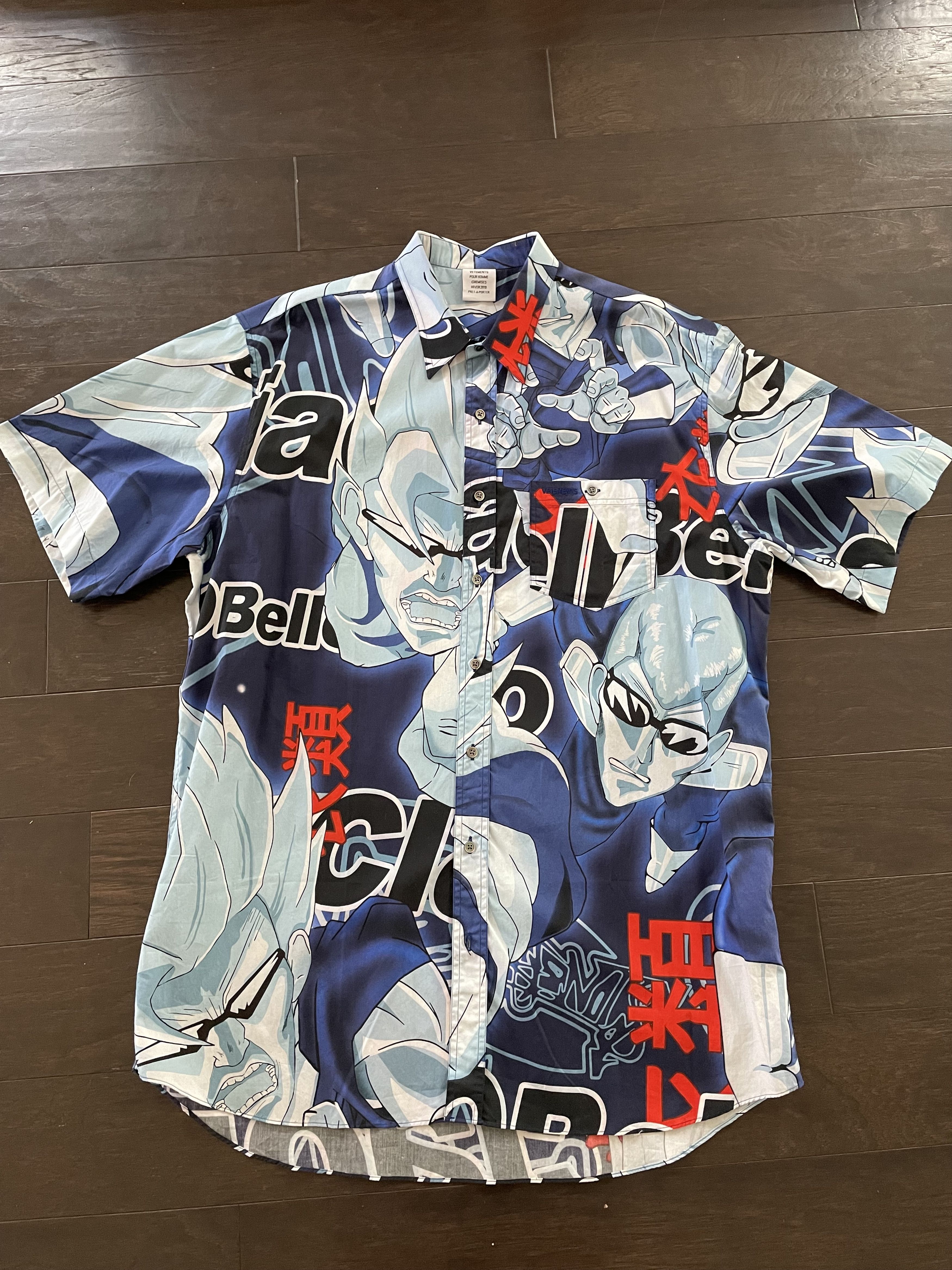 Vetements Anime Short Sleeve Button Shirt Size US L / EU 52-54 / 3 - 1 Thumbnail