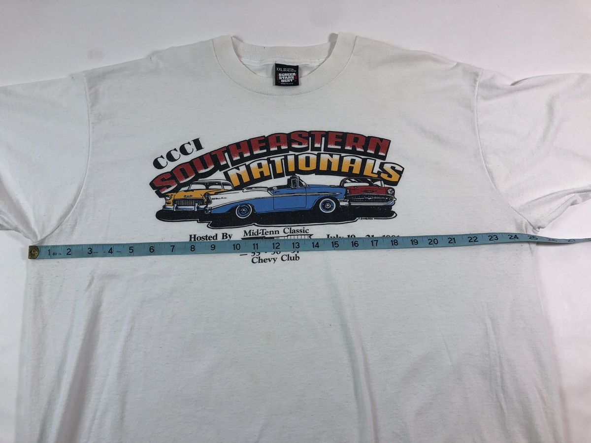 Vintage Vintage 90s Chevy Club Car Show Single Stitch T-Shirt Size US XL / EU 56 / 4 - 8 Thumbnail
