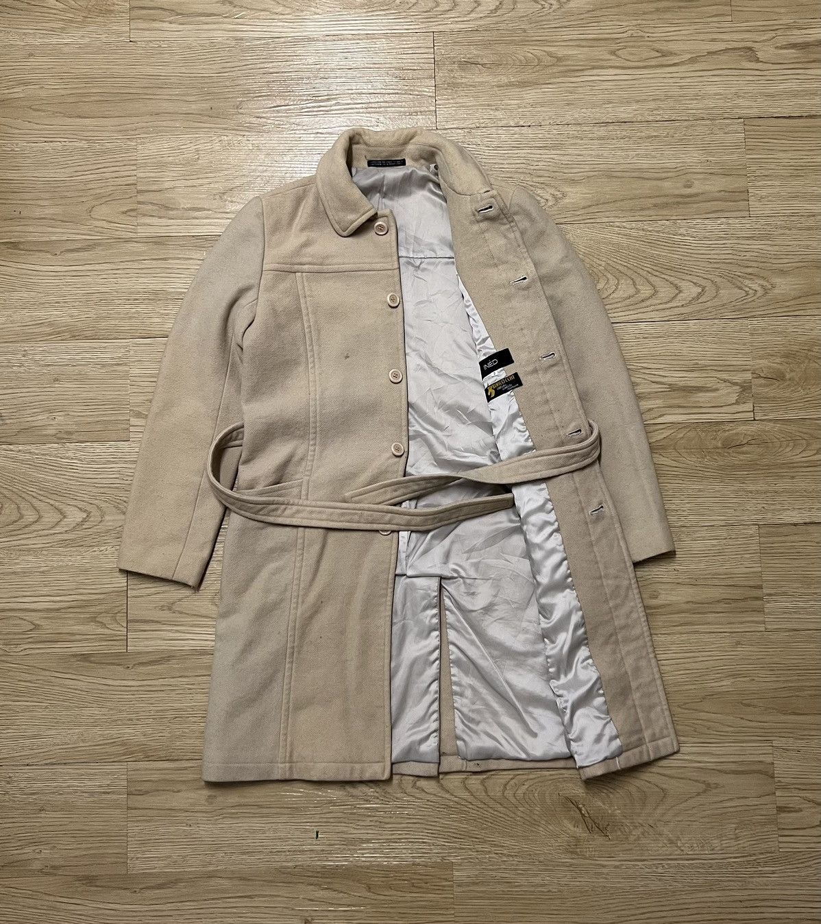 Yohji Yamamoto INED Yohji Yamamoto Wool Long Coat Size US S / EU 44-46 / 1 - 2 Thumbnail