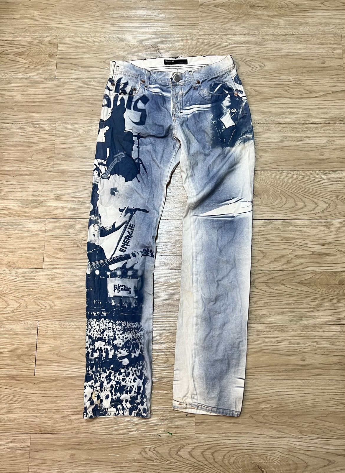 Energie Energie Gold Black Souls Joe Ramones Pants Size US 30 / EU 46 - 1 Thumbnail