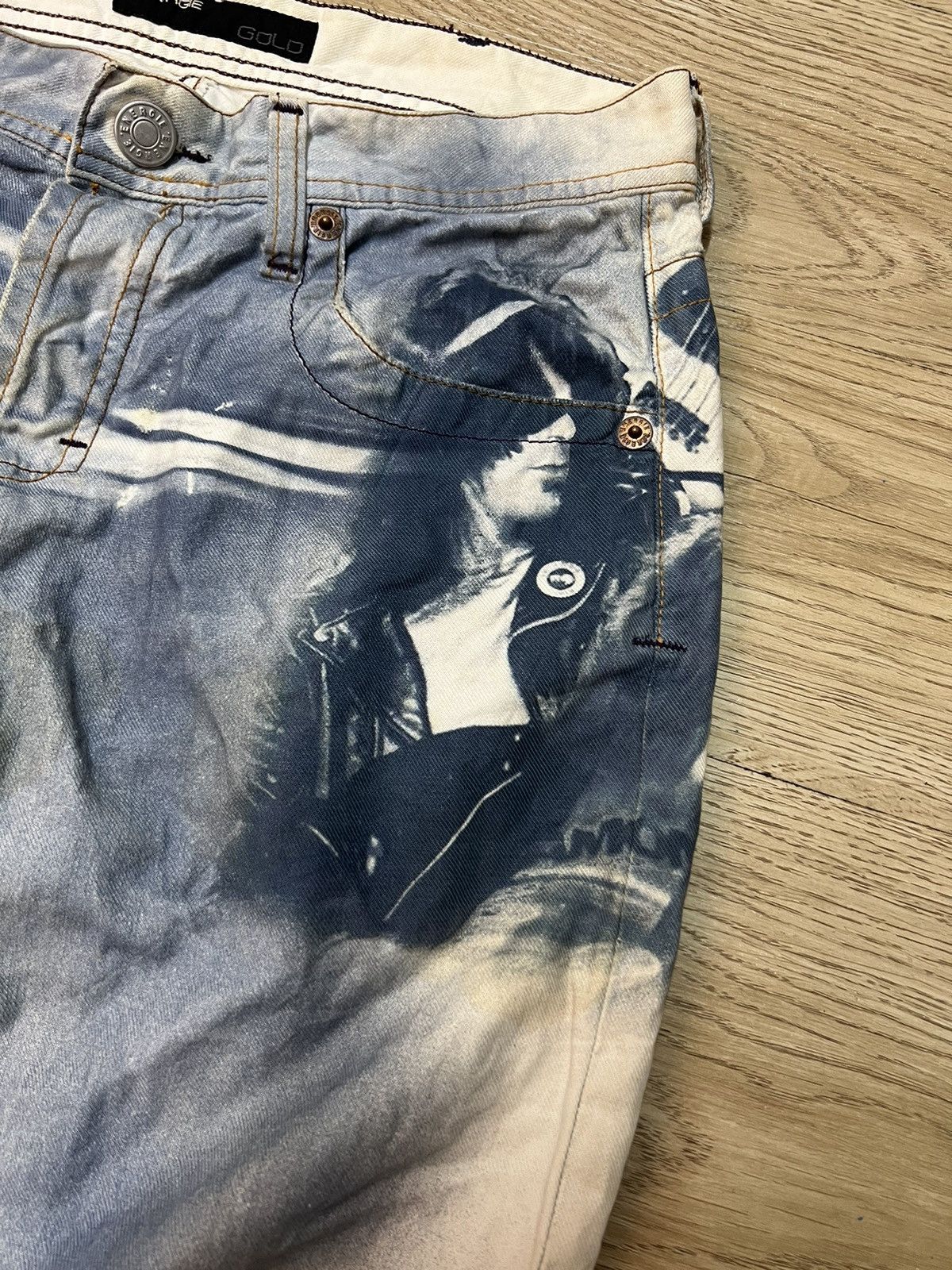 Energie Energie Gold Black Souls Joe Ramones Pants Size US 30 / EU 46 - 7 Thumbnail