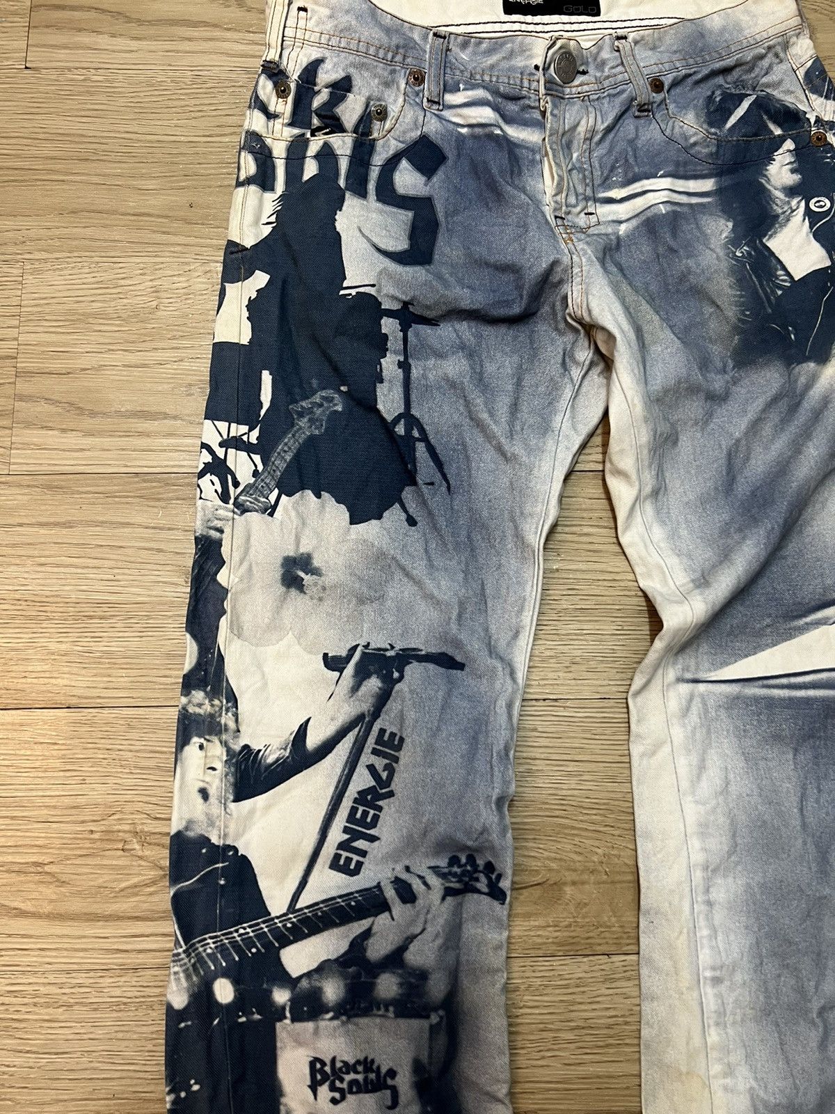 Energie Energie Gold Black Souls Joe Ramones Pants Size US 30 / EU 46 - 6 Thumbnail