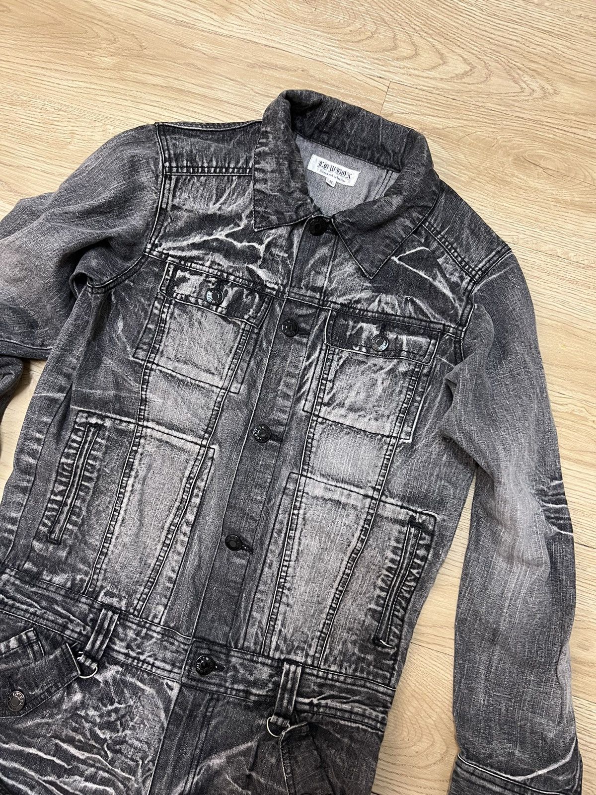 Japanese Brand LowBox Tactical Multipocket Punk Style Denim Overall Size US 35 - 6 Thumbnail