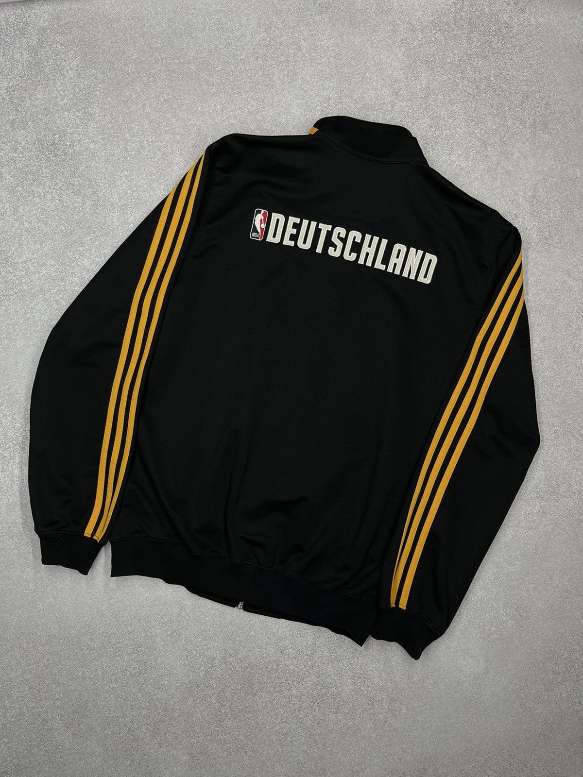 Adidas Vintage Adidas NBA Deutschland Track Jacket Black Size US M / EU 48-50 / 2 - 2 Thumbnail