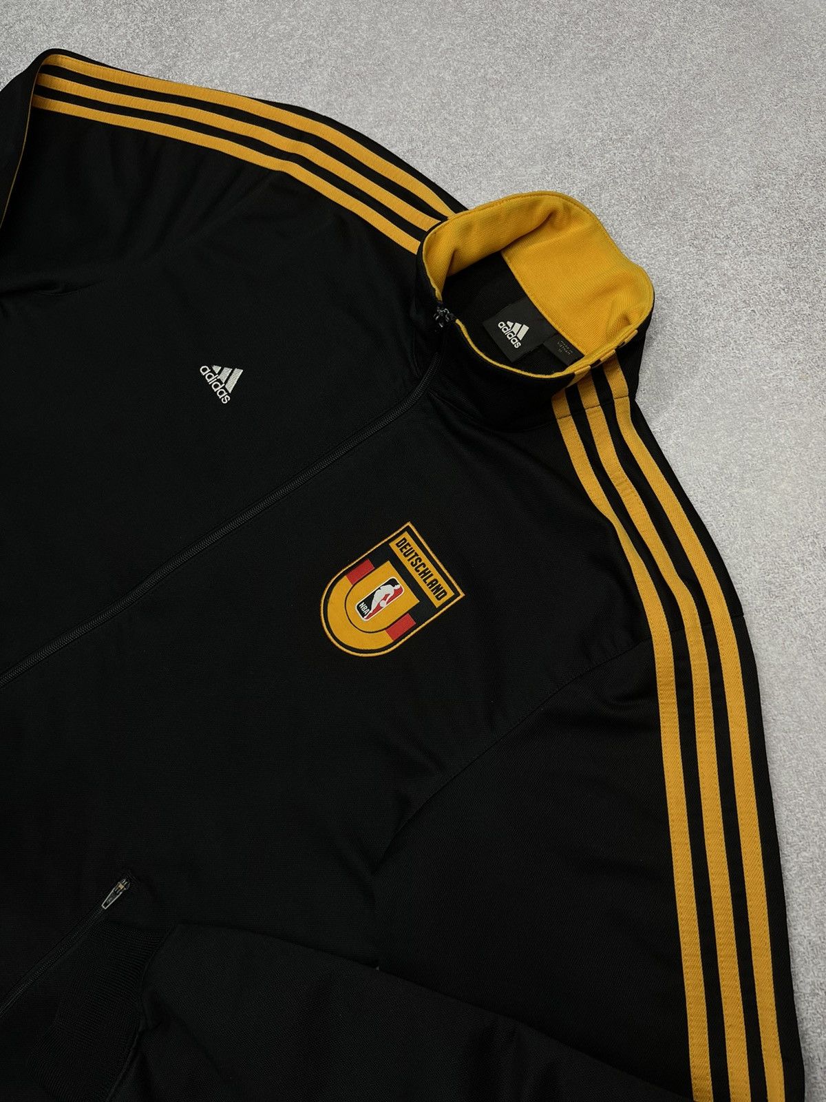 Adidas Vintage Adidas NBA Deutschland Track Jacket Black Size US M / EU 48-50 / 2 - 3 Thumbnail