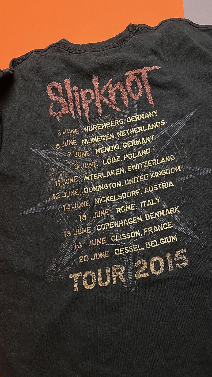Band Tees Vintage SLIPKNOT t-shirts tour 2015 Size US L / EU 52-54 / 3 - 6 Thumbnail