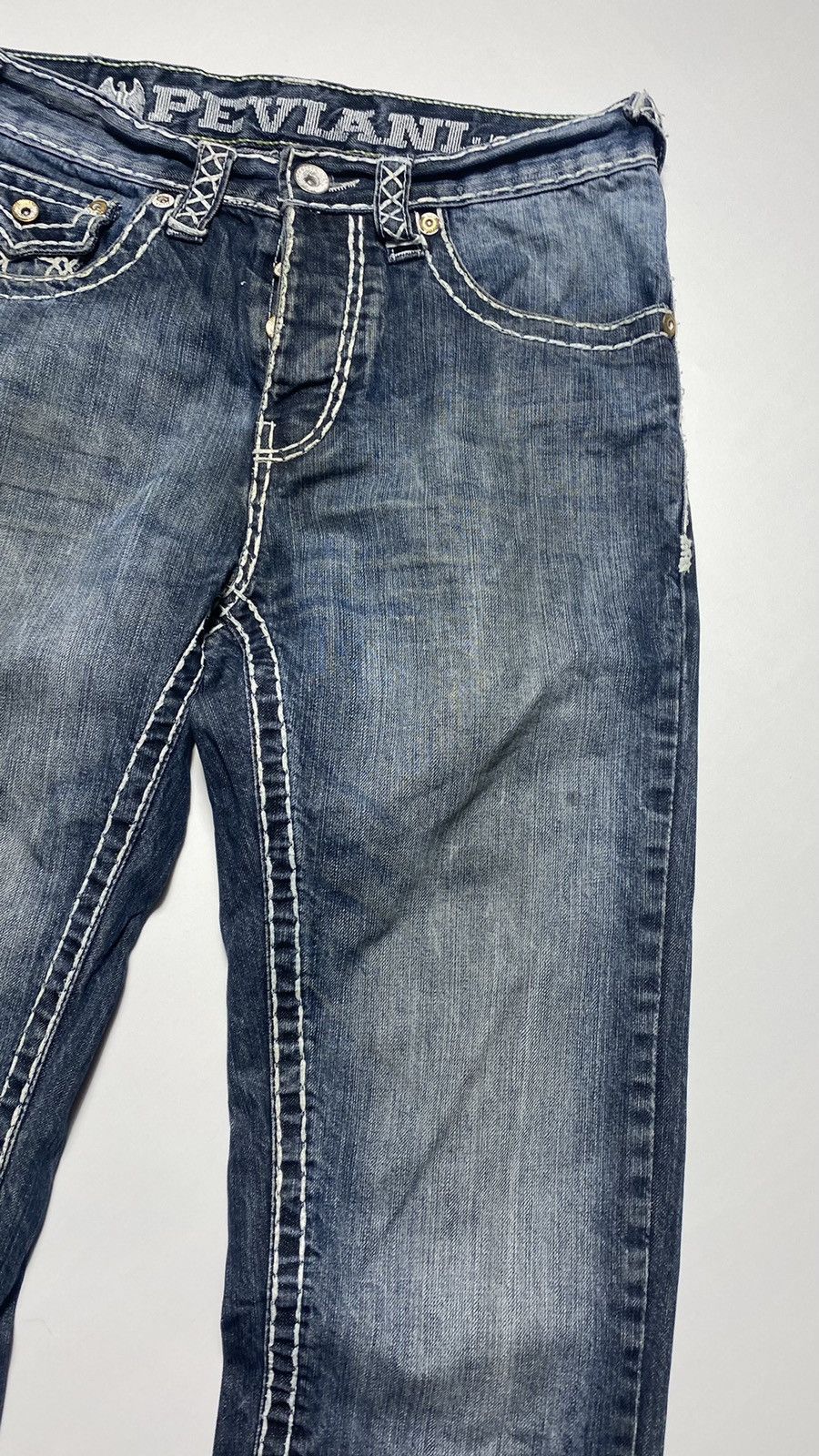 Vintage Vintage Peavini jeans Chrome Hearts True Religion style Size US 30 / EU 46 - 14 Thumbnail