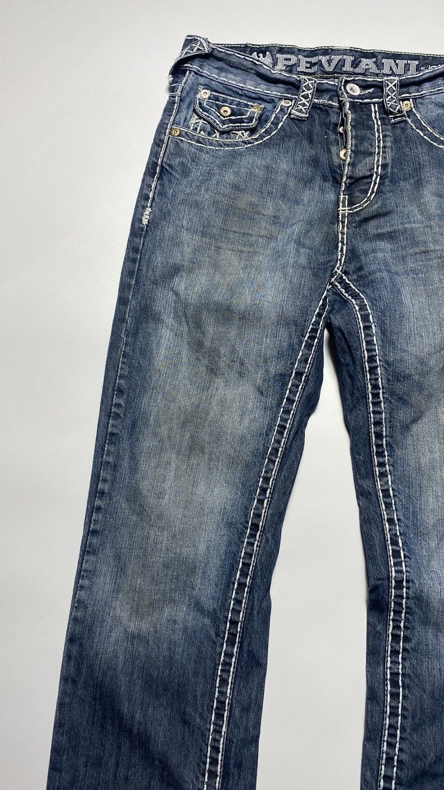 Vintage Vintage Peavini jeans Chrome Hearts True Religion style Size US 30 / EU 46 - 15 Thumbnail
