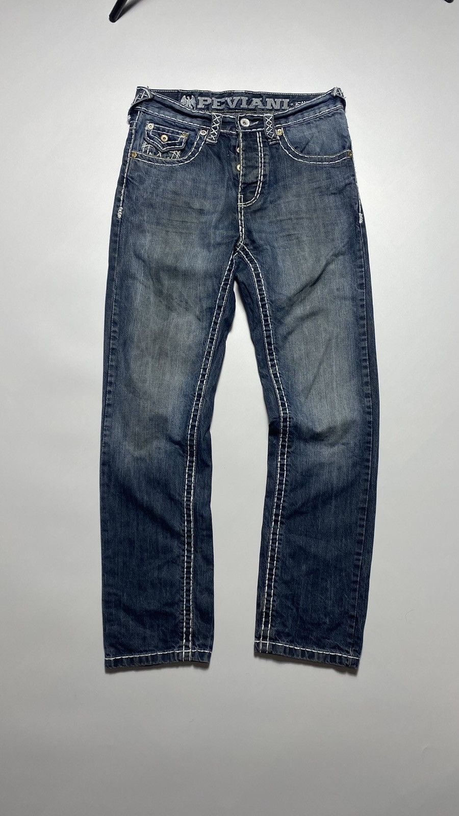 Vintage Vintage Peavini jeans Chrome Hearts True Religion style Size US 30 / EU 46 - 7 Thumbnail