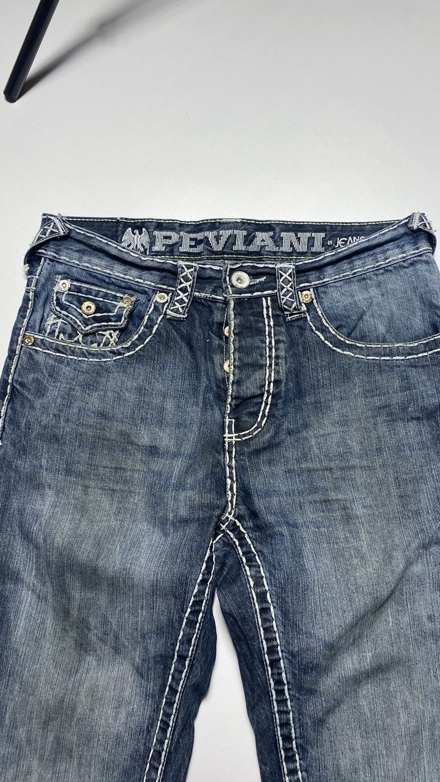 Vintage Vintage Peavini jeans Chrome Hearts True Religion style Size US 30 / EU 46 - 8 Thumbnail