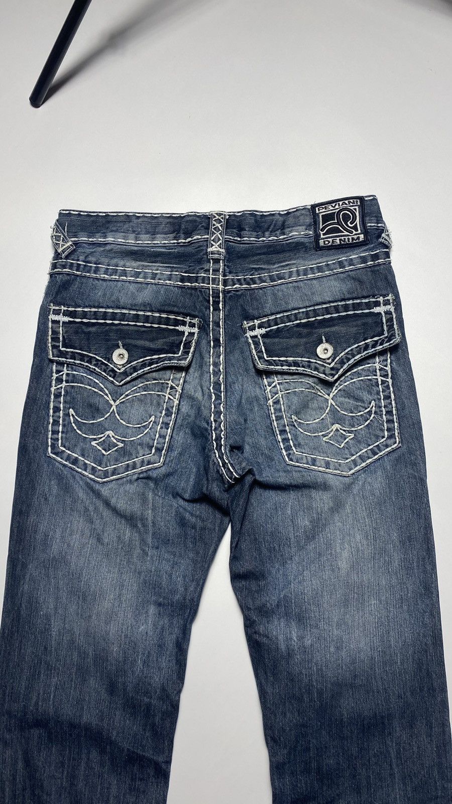 Vintage Vintage Peavini jeans Chrome Hearts True Religion style Size US 30 / EU 46 - 2 Thumbnail