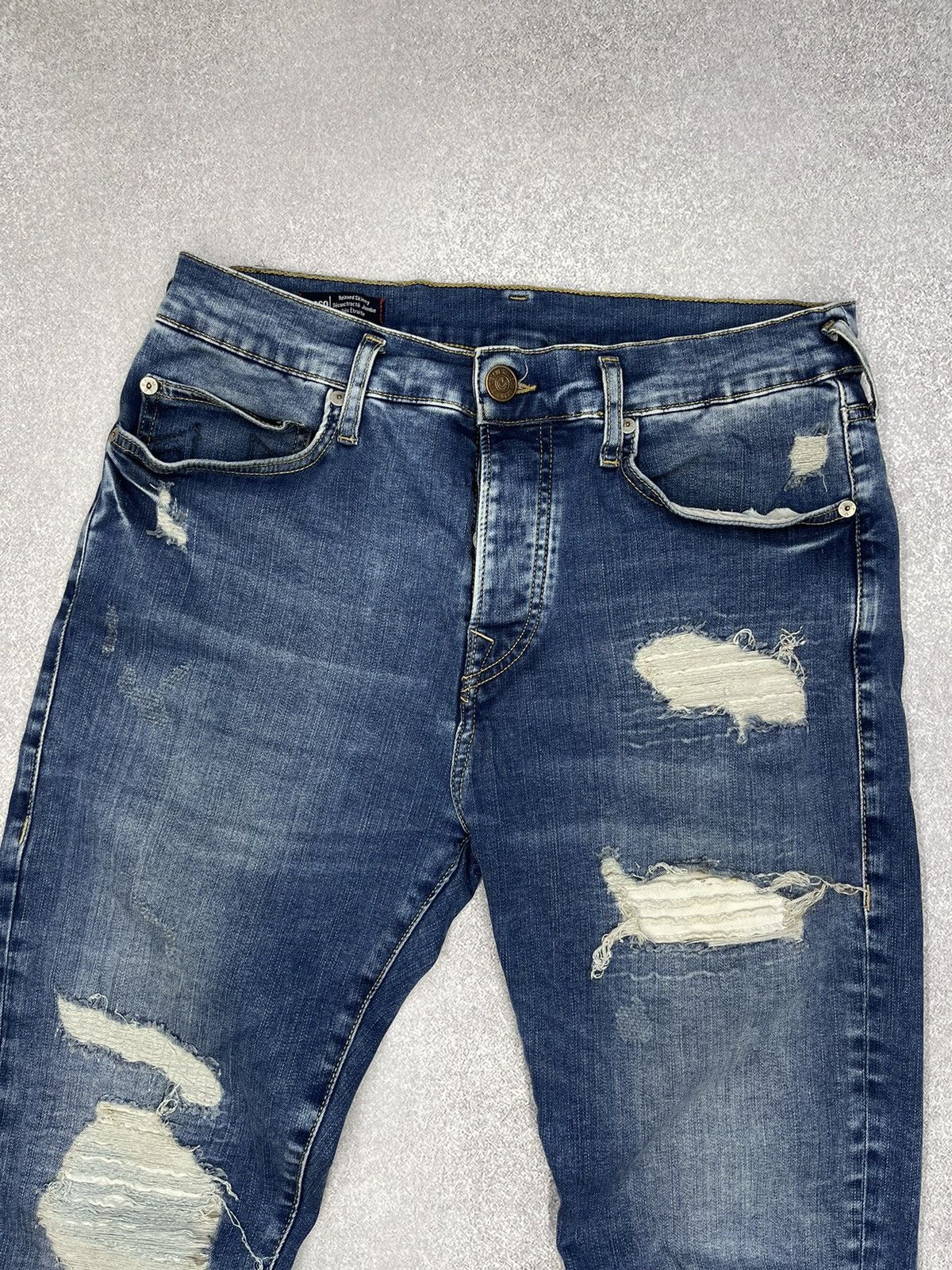 True Religion × Vintage Mens True Religion Rocco Bikes Denim Jeans Vintage Y2K Size US 34 / EU 50 - 10 Thumbnail