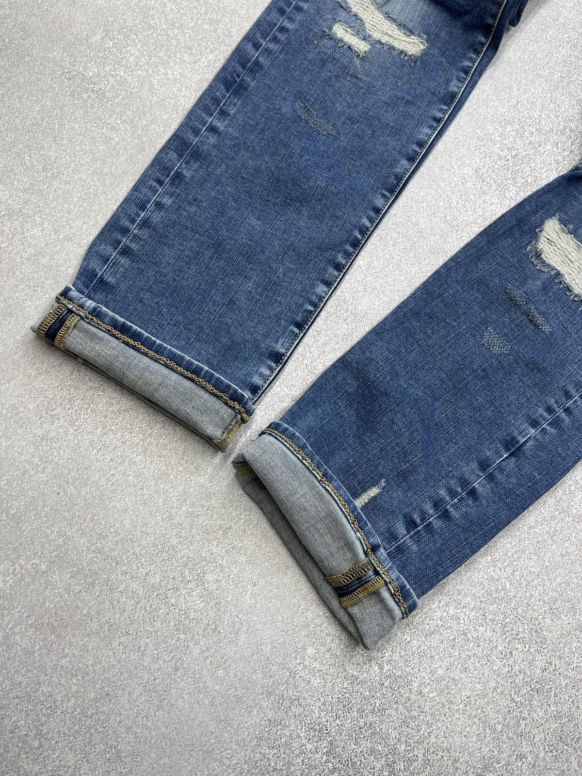 True Religion × Vintage Mens True Religion Rocco Bikes Denim Jeans Vintage Y2K Size US 34 / EU 50 - 11 Thumbnail