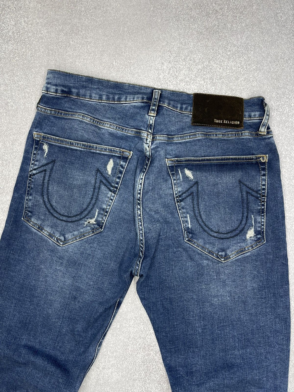 True Religion × Vintage Mens True Religion Rocco Bikes Denim Jeans Vintage Y2K Size US 34 / EU 50 - 3 Thumbnail
