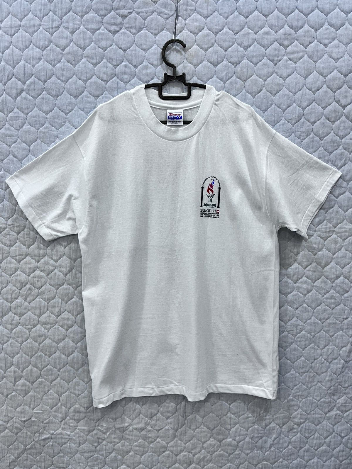 Swatch VINTAGE SWATCH OLYMPIC ATLANTA 1996 TSHIRT Size US L / EU 52-54 / 3 - 2 Thumbnail