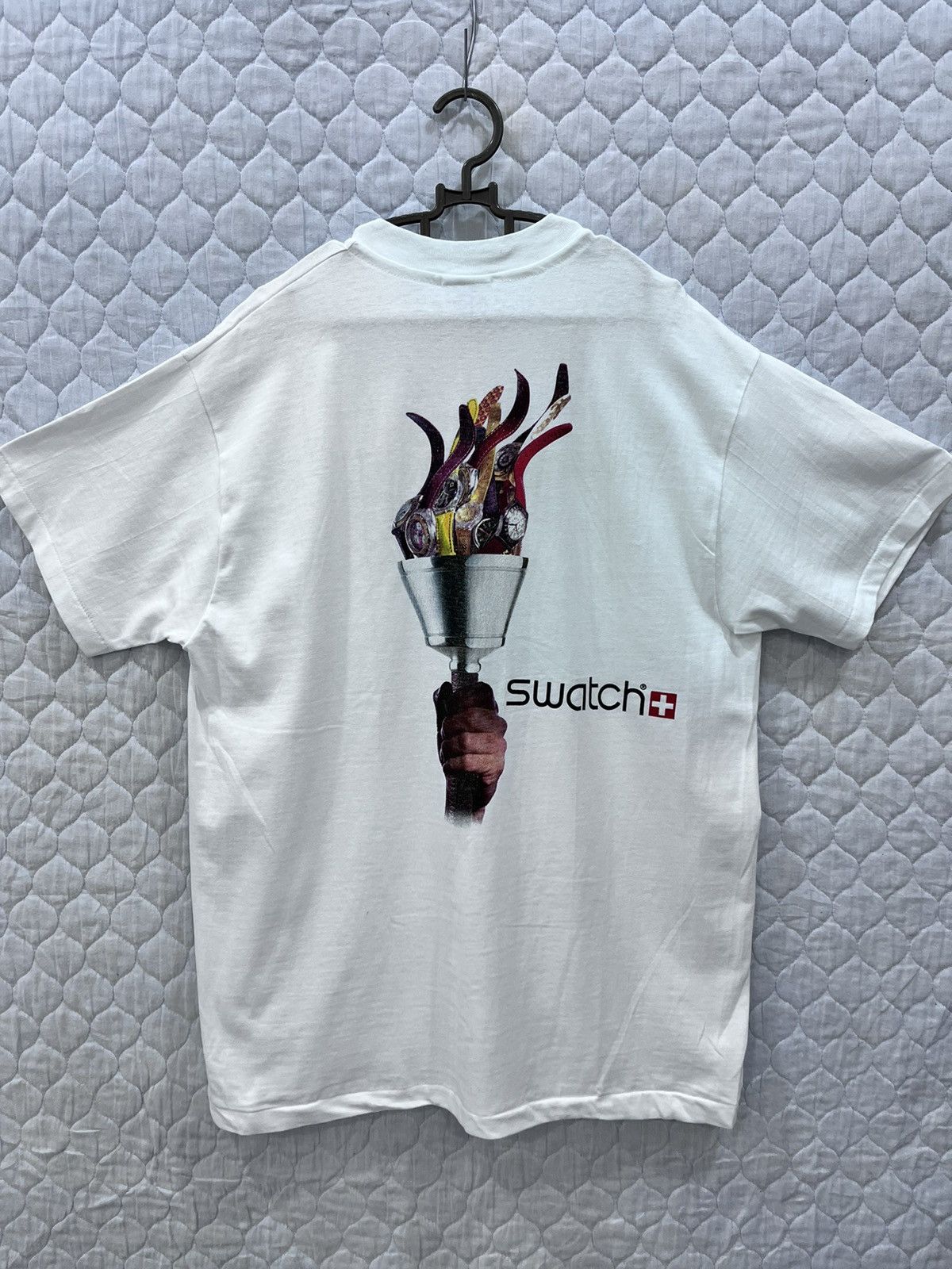 Swatch VINTAGE SWATCH OLYMPIC ATLANTA 1996 TSHIRT Size US L / EU 52-54 / 3 - 1 Thumbnail