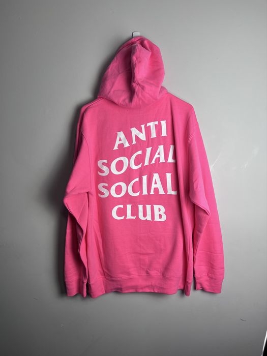 Anti Social Social Club ASSC Pink Hoodie Oversized