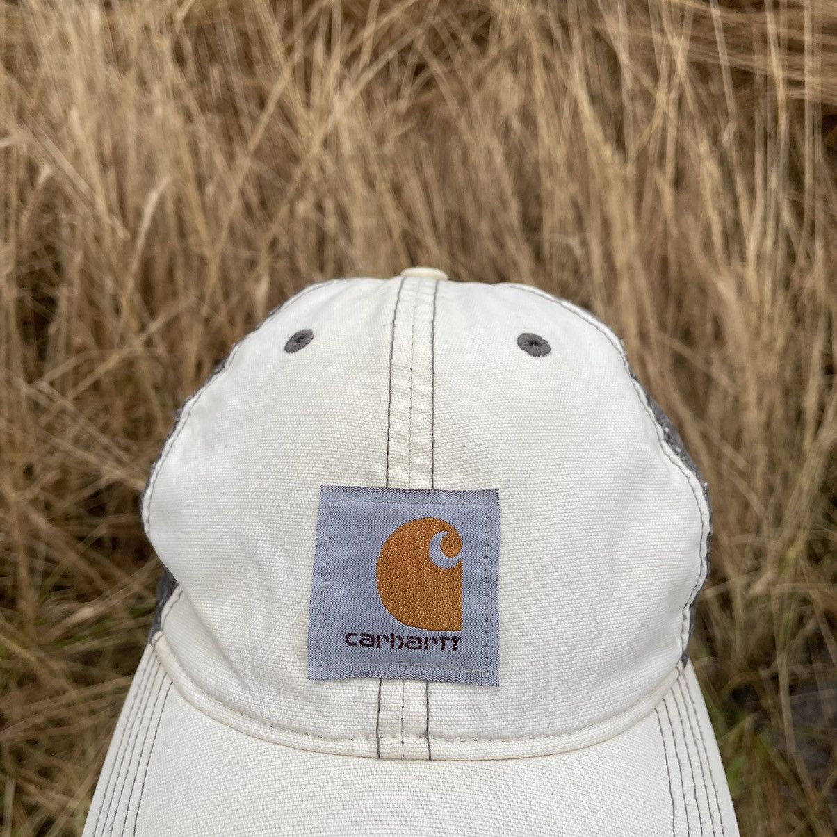 Carhartt × Vintage Vintage Carhartt Cap Hat Center Logo Y2K Style USA Size ONE SIZE - 4 Thumbnail