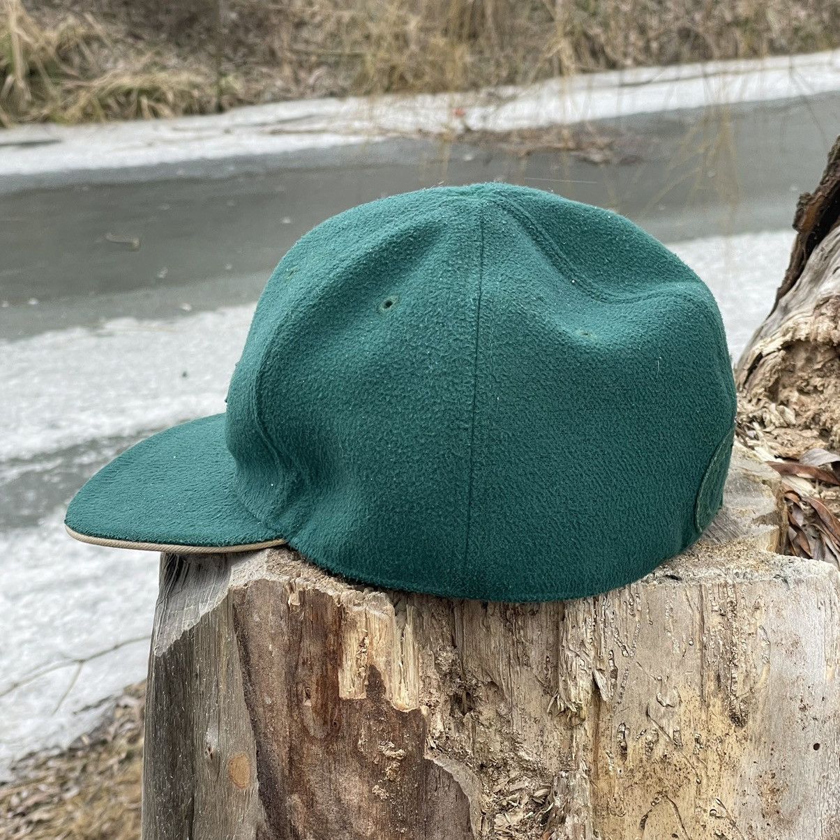 Adidas Vintage Adidas Fleece Cap Hats 🧢 Green 90s Big Logo SnapBack Size 38 - 3 Thumbnail
