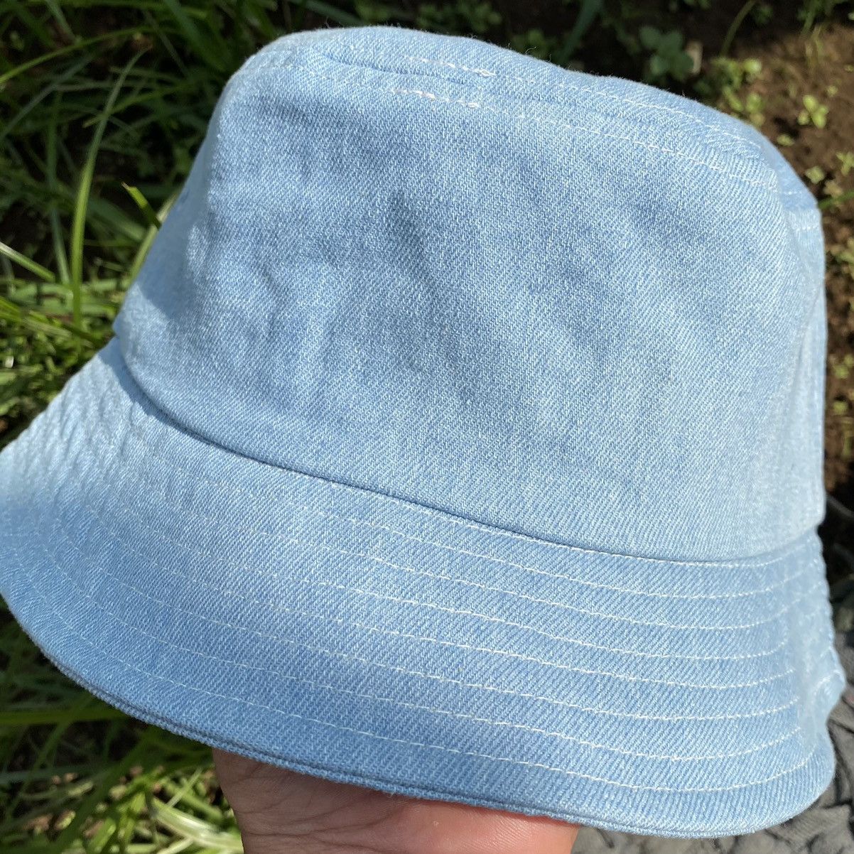 Vintage STUSSY BUCKET HAT CONTRAST STITCH LIGHT BLUE Size ONE SIZE - 5 Thumbnail