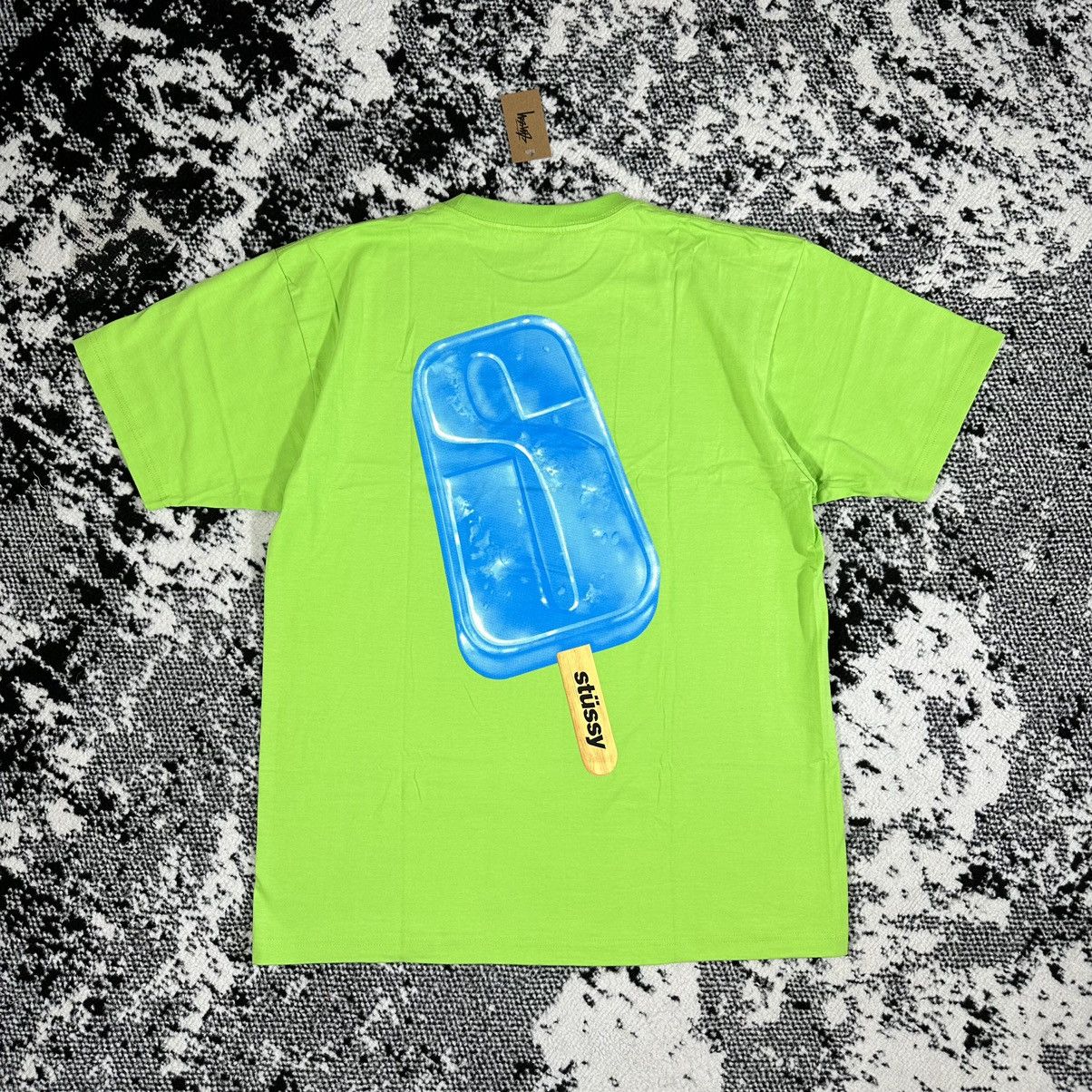 image of Stussy Pop Slice Tee Keylime - L, Men's (Size Large)