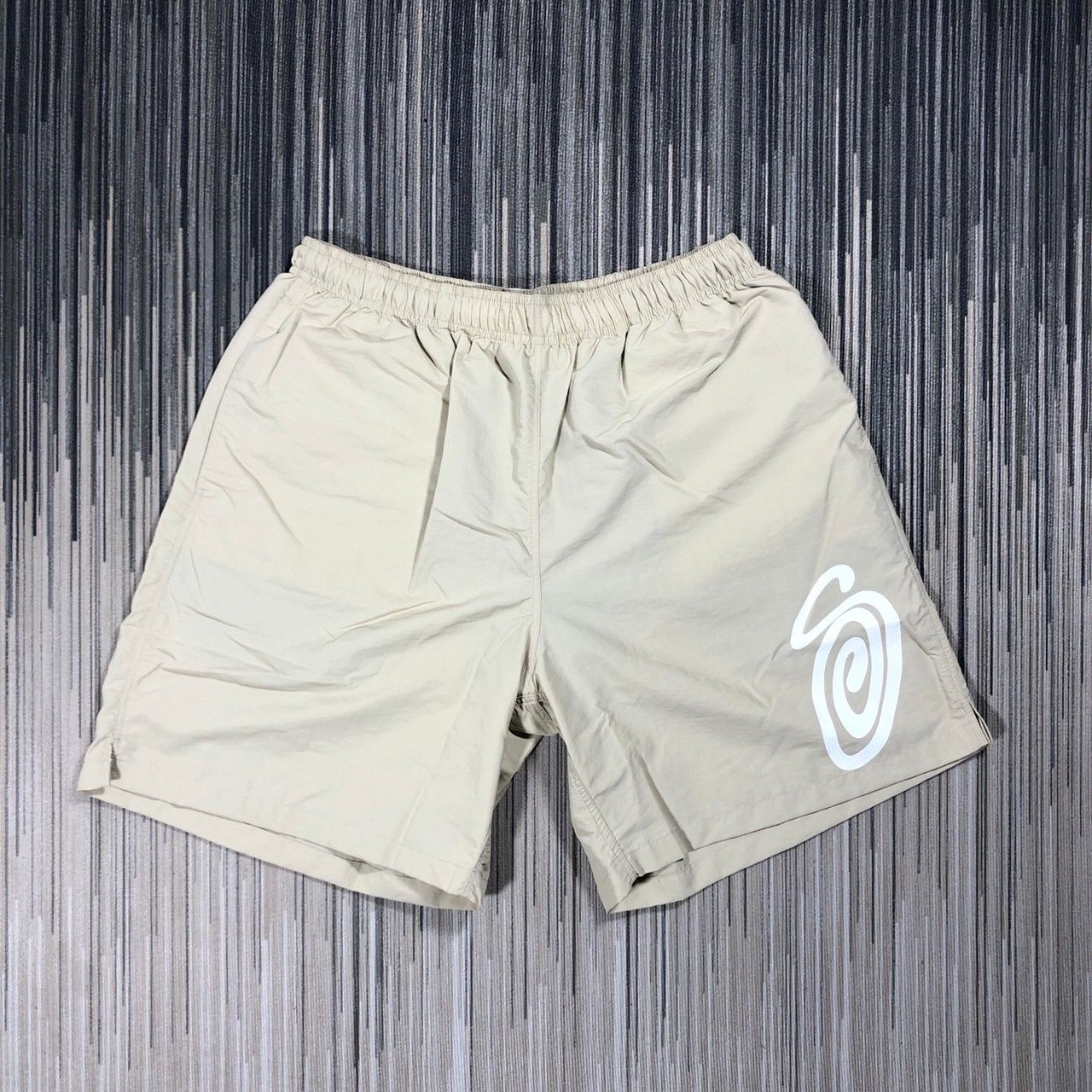 image of Stussy x Vintage Curly S Shorts in Smoke, Men's (Size 34)