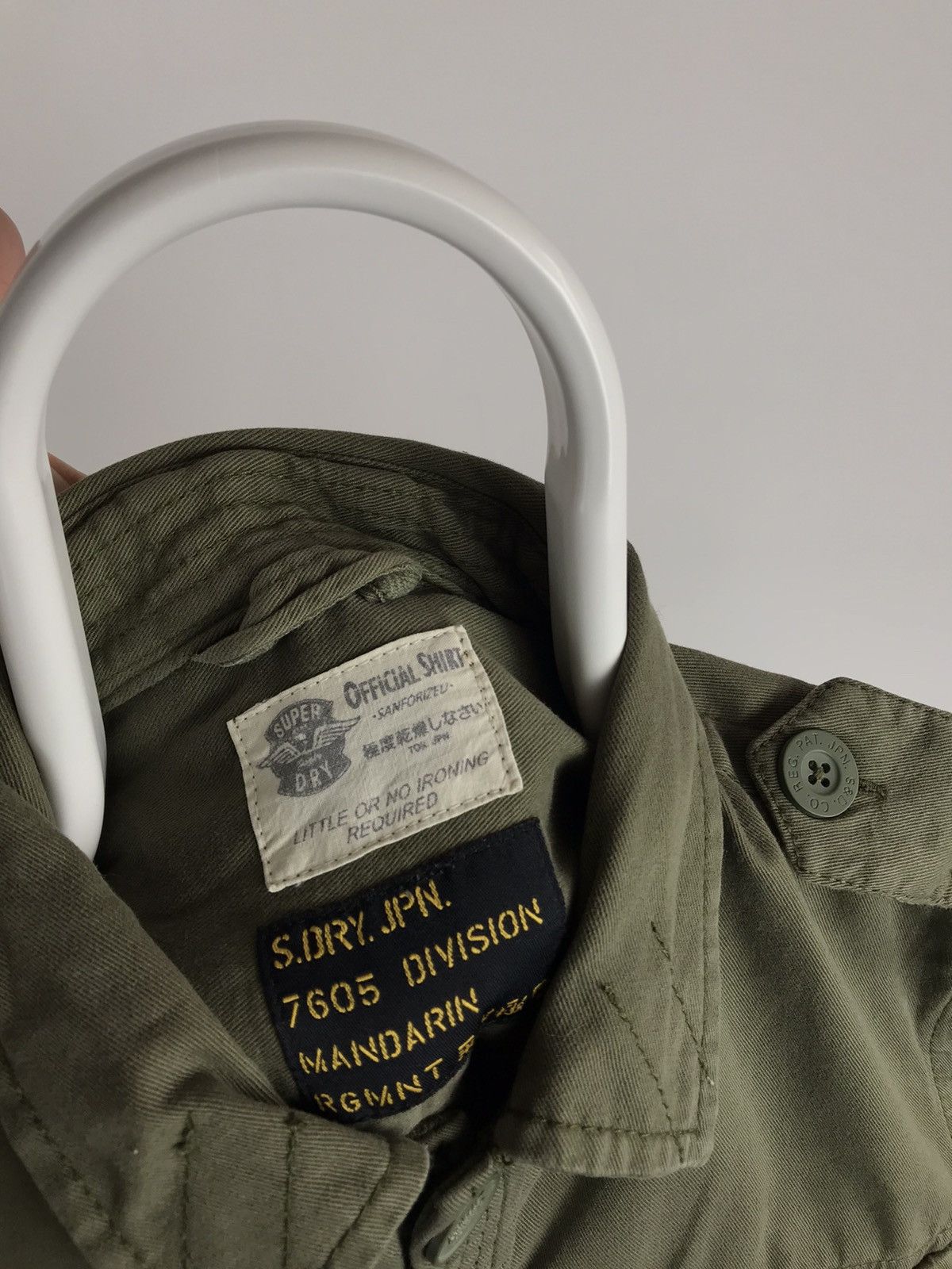 Superdry × Vintage Vintage Superdry Military Khaki Shirt Overshirt Size US L / EU 52-54 / 3 - 3 Thumbnail