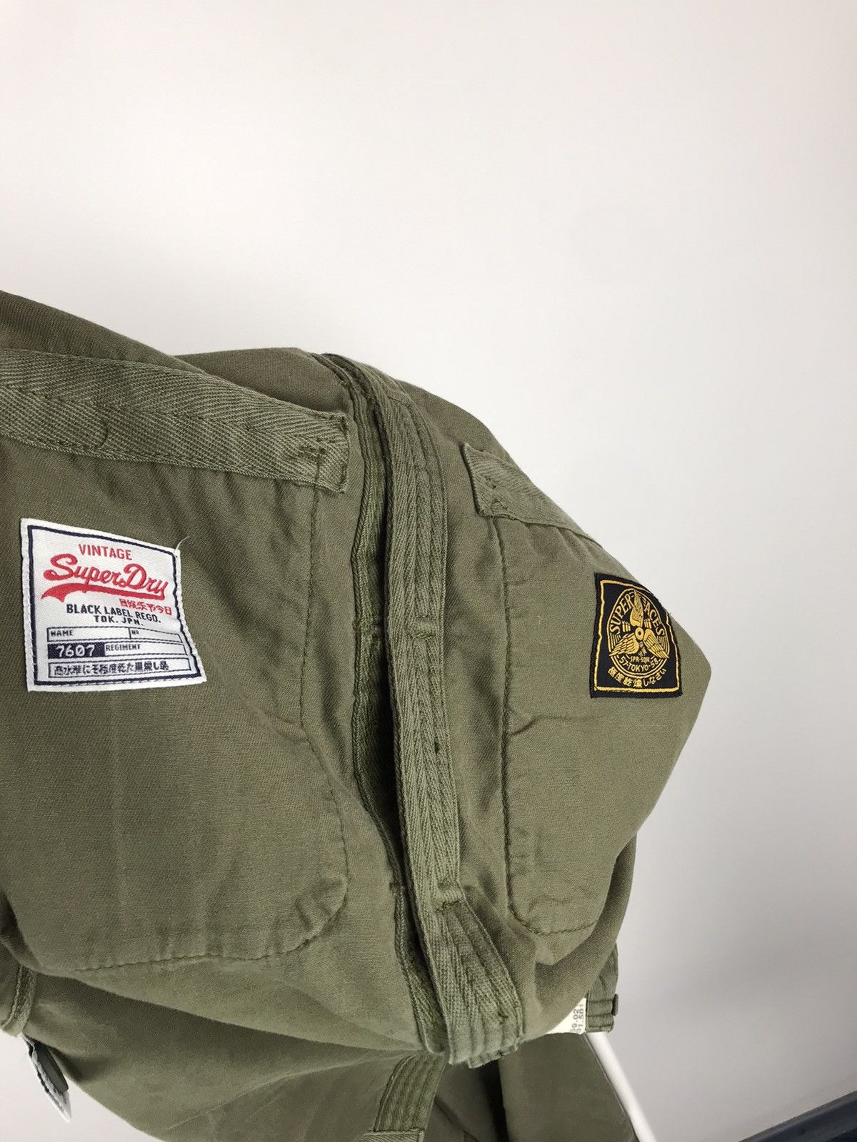 Superdry × Vintage Vintage Superdry Military Khaki Shirt Overshirt Size US L / EU 52-54 / 3 - 8 Thumbnail