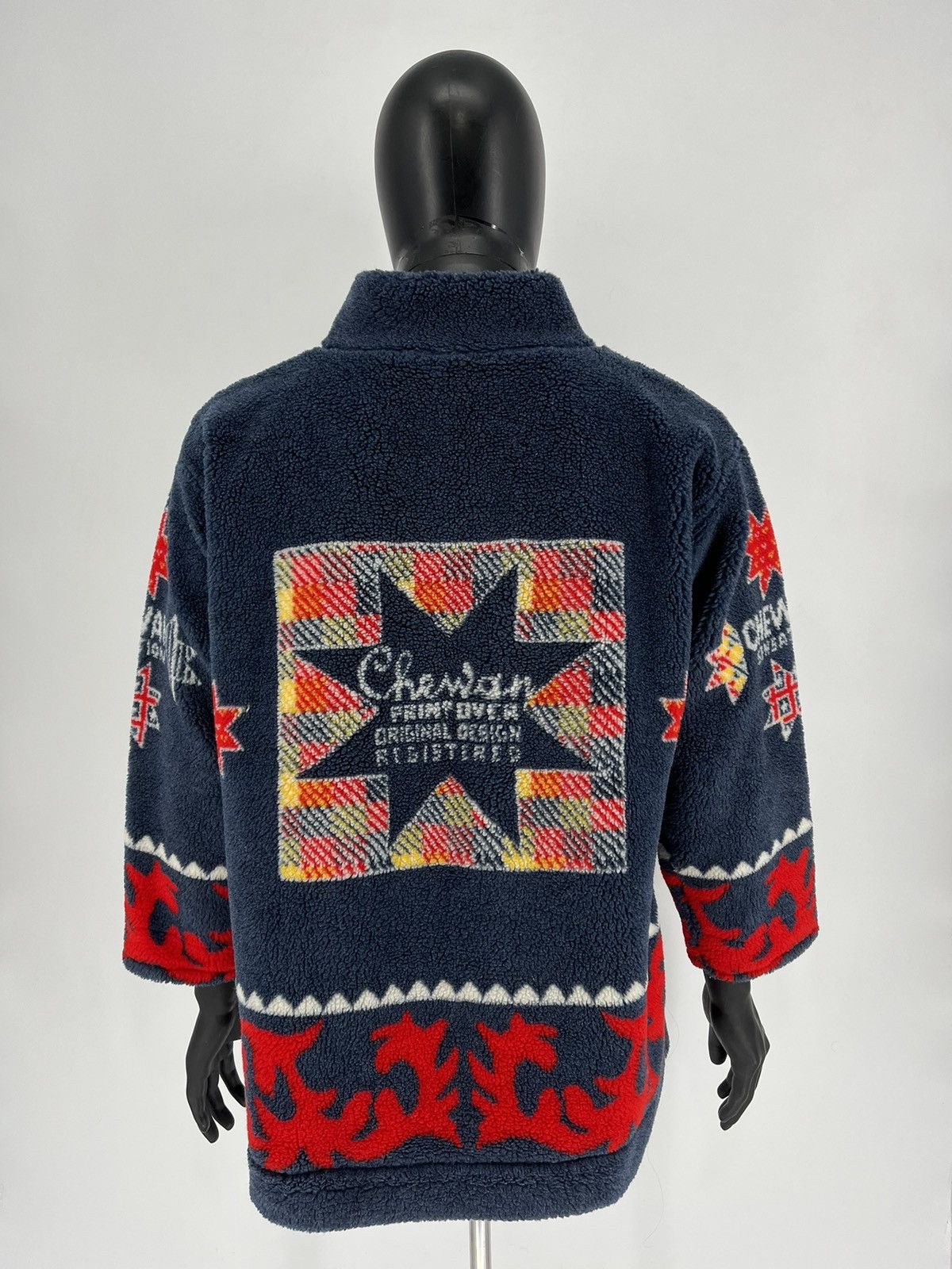 Vintage Vintage 90s Chewan Traditional Handcraft Fleece Sweater Size US L / EU 52-54 / 3 - 8 Thumbnail
