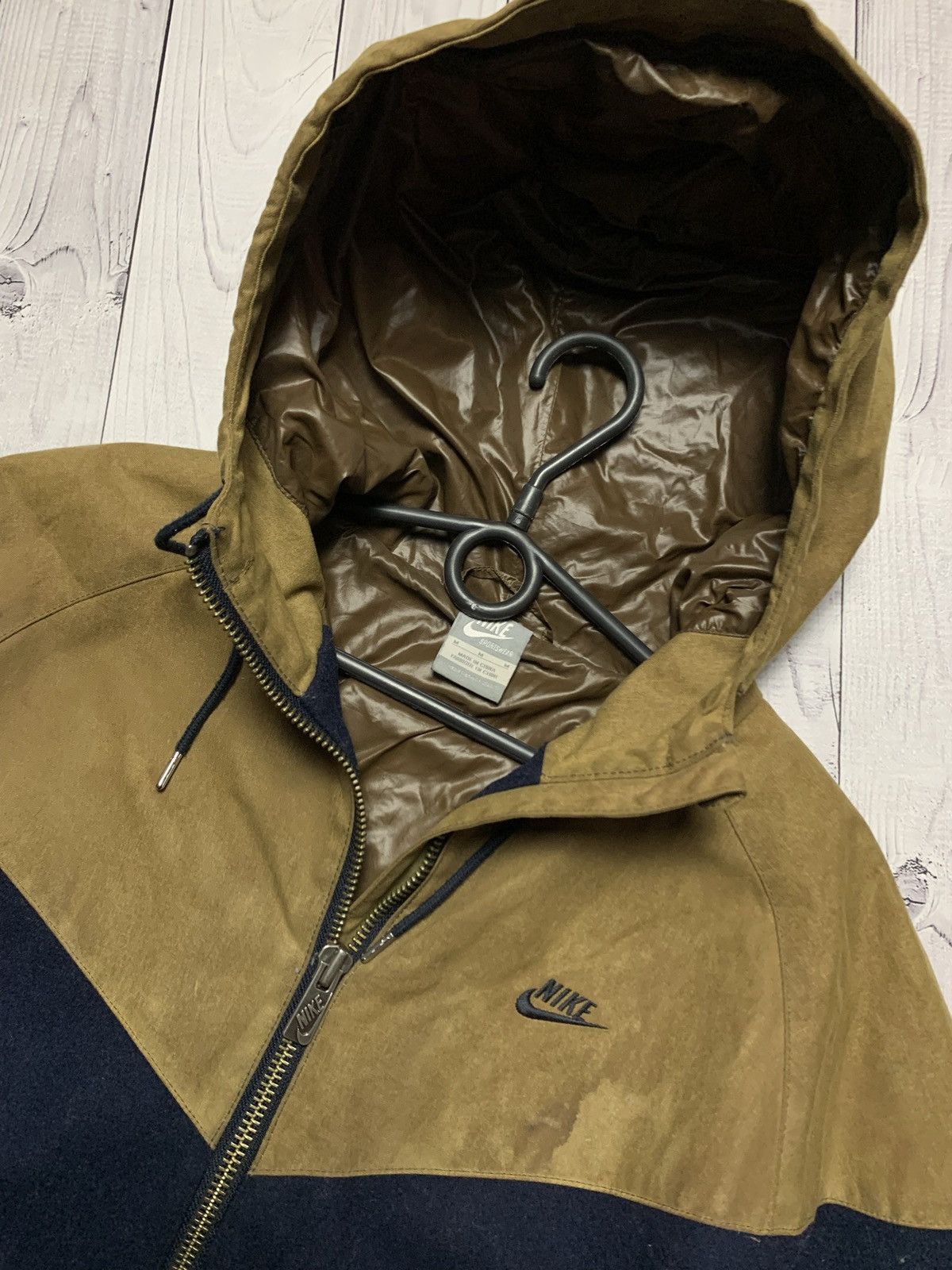 Nike × Vintage Vintage Nike tech leather jacket size M Size US M / EU 48-50 / 2 - 3 Thumbnail