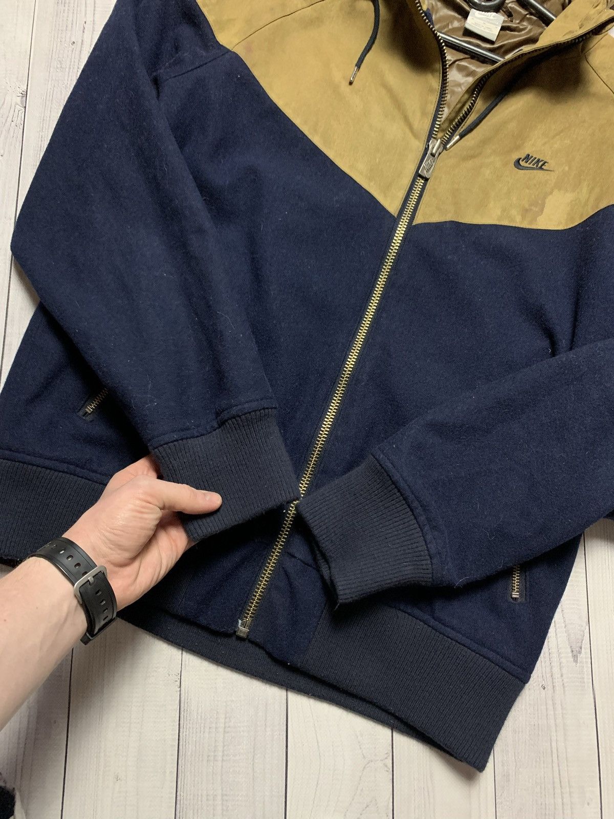 Nike × Vintage Vintage Nike tech leather jacket size M Size US M / EU 48-50 / 2 - 7 Thumbnail