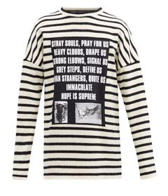 Raf Simons Striped Sweater | Grailed