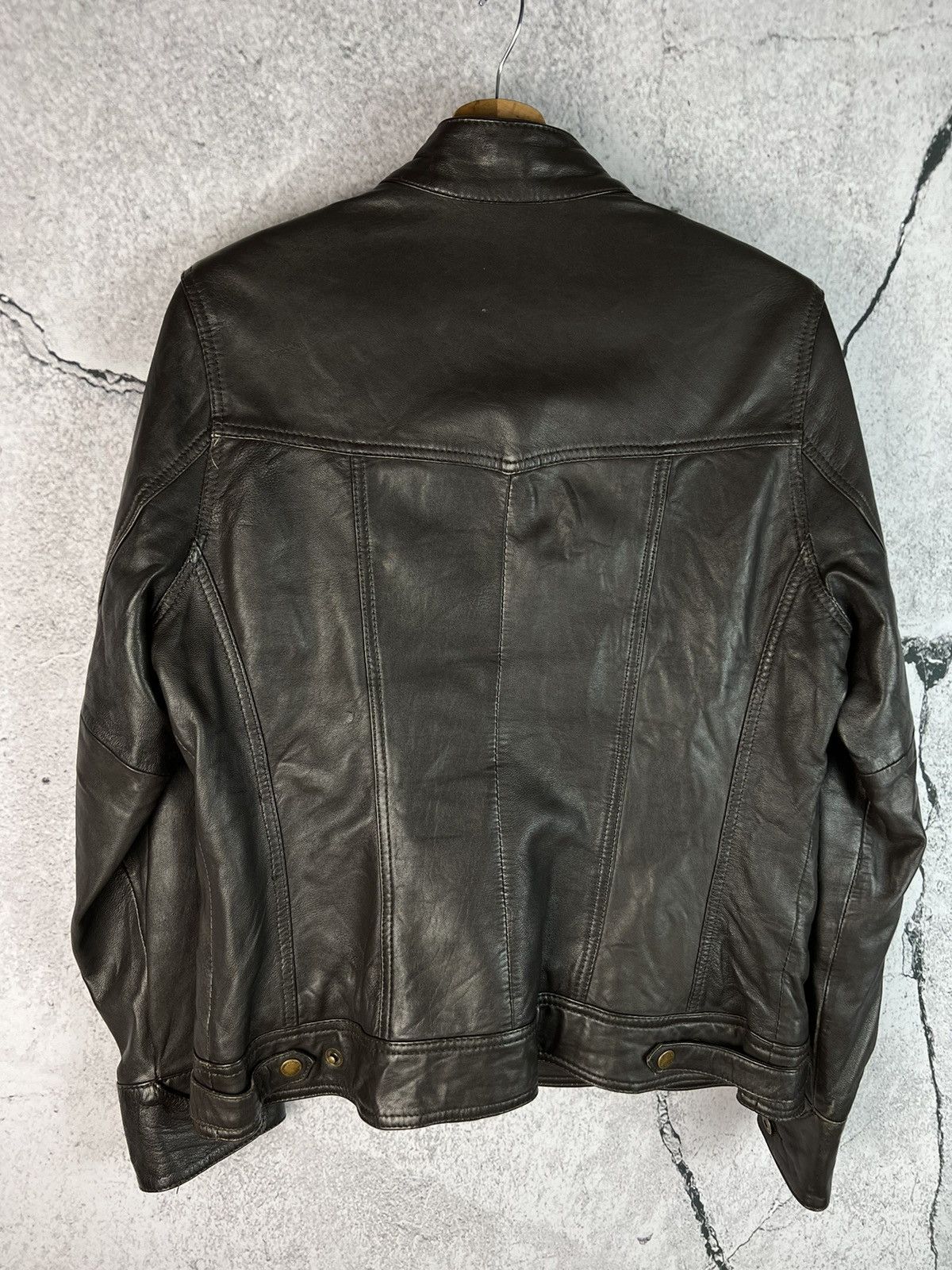 Vintage Vintage avant garde leather jacket Size XL / US 12-14 / IT 48-50 - 2 Thumbnail
