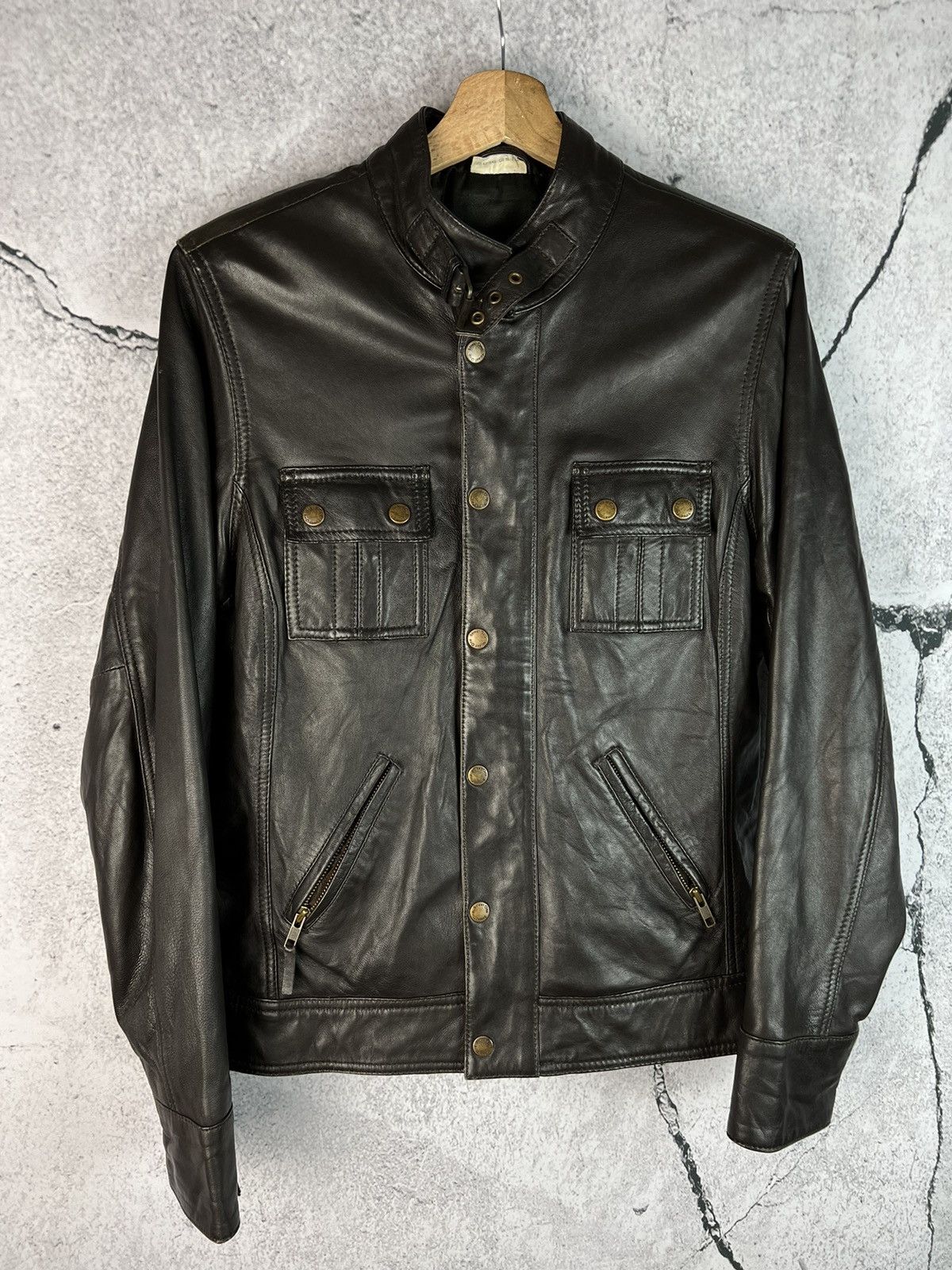 Vintage Vintage avant garde leather jacket Size XL / US 12-14 / IT 48-50 - 1 Thumbnail