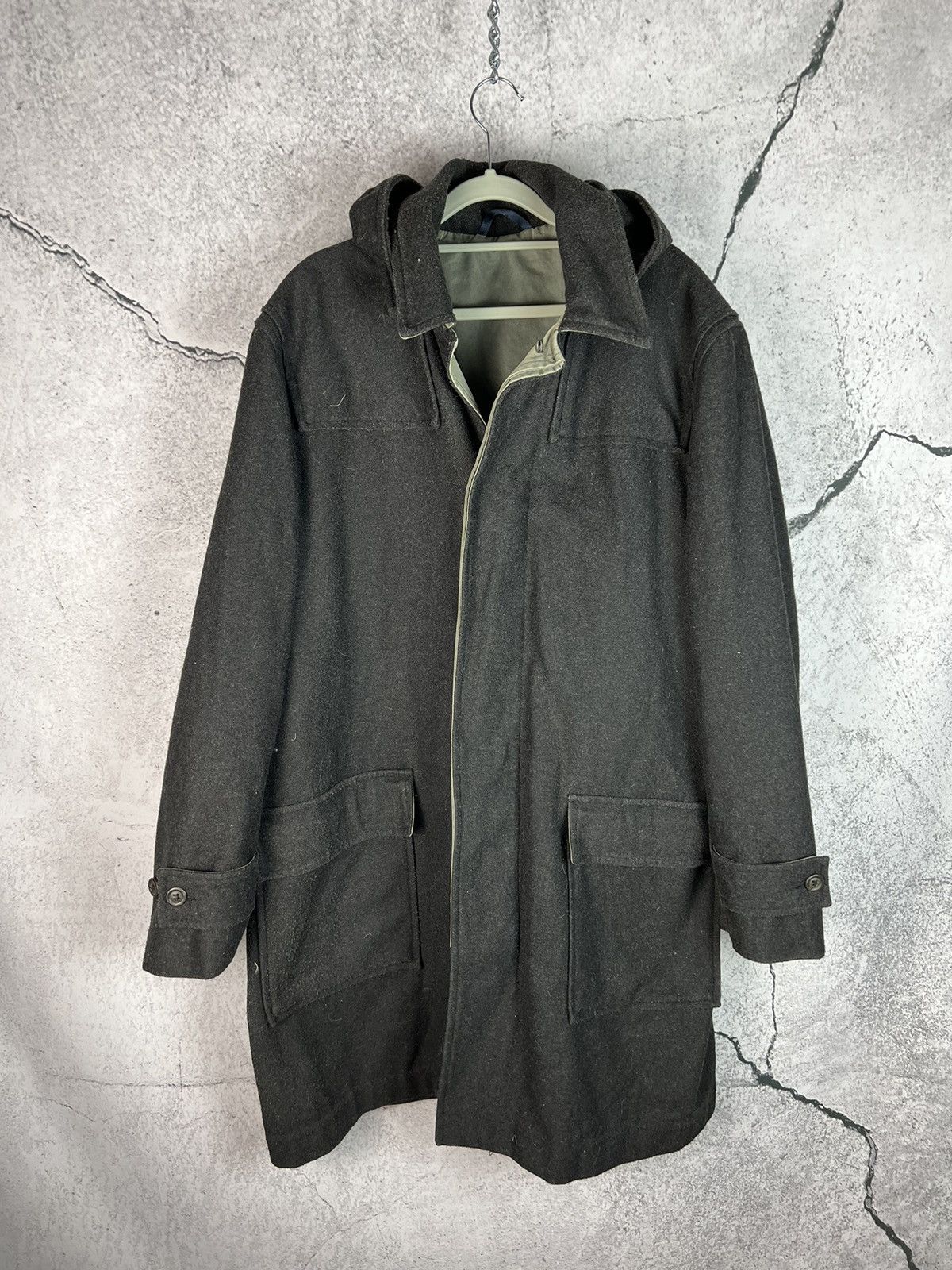 image of Kenzo Homme Coat in Grey, Men's (Size XL)