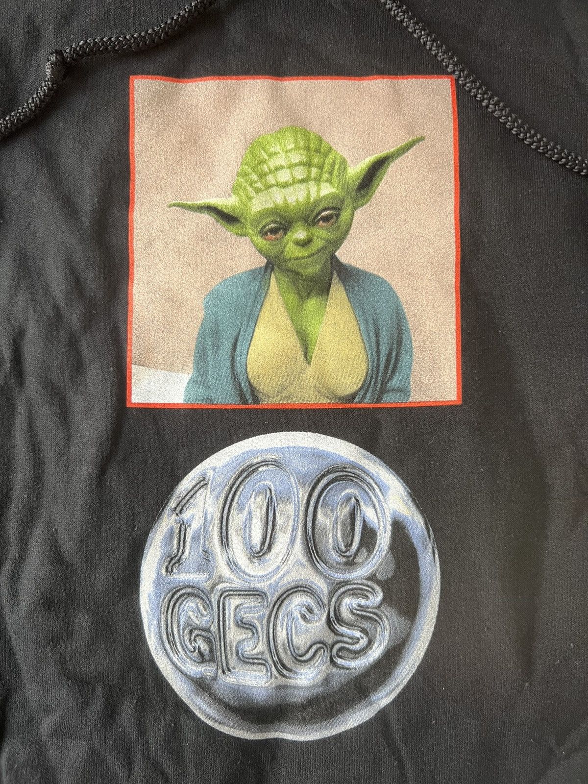 Band Tees 100 Gecs “10,000 Gecs Tour 2: Legalize It” Yoda Hoodie Size US XL / EU 56 / 4 - 3 Thumbnail