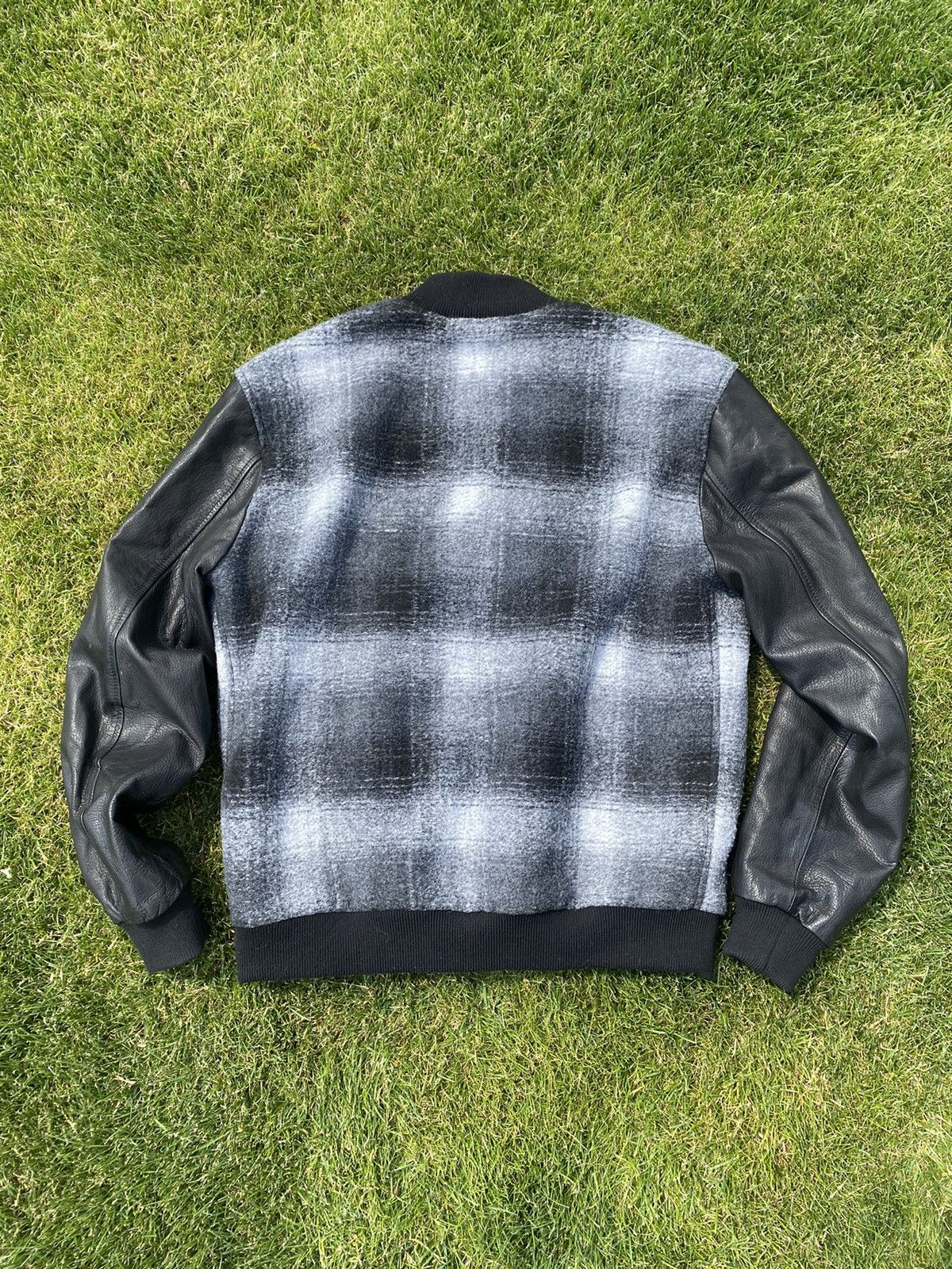 Other Italian designer leather varsity jacket Size US L / EU 52-54 / 3 - 2 Thumbnail