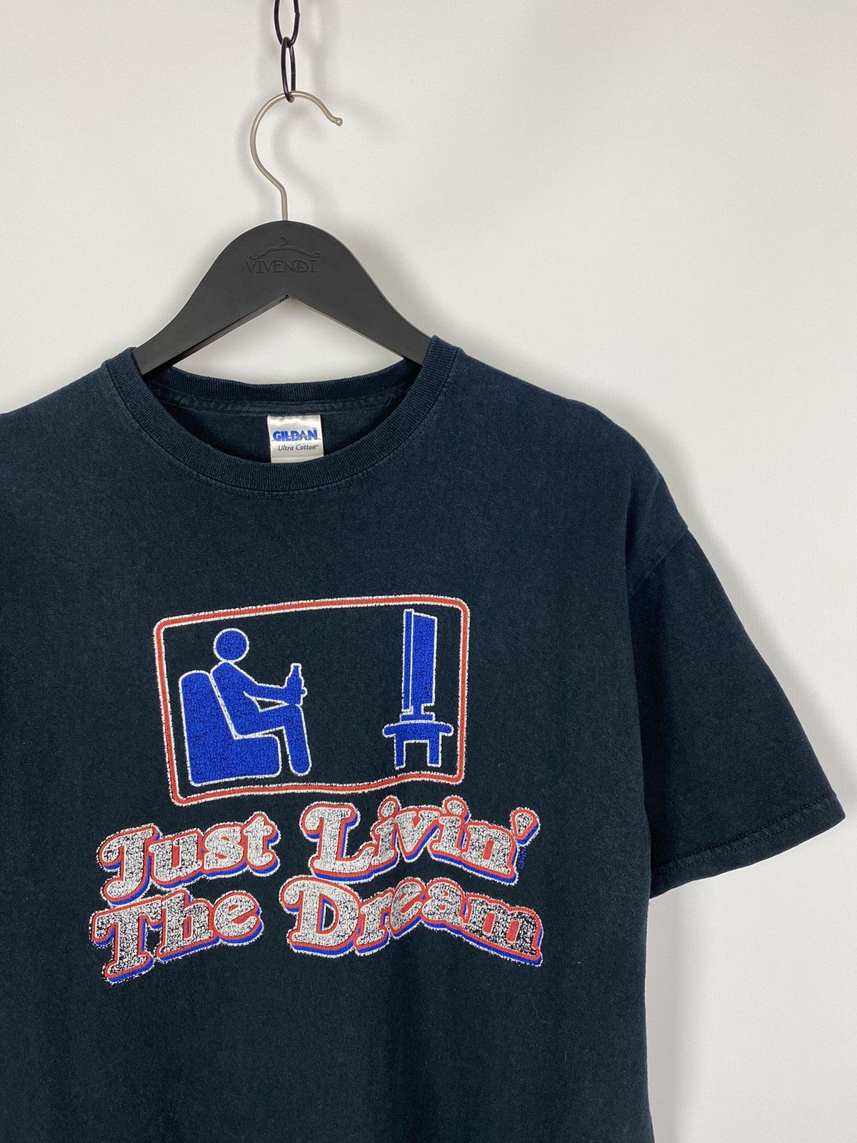 Vintage 2000’s Vintage Just Leavin’ The Dream Quote T-Shirt Size US L / EU 52-54 / 3 - 2 Thumbnail