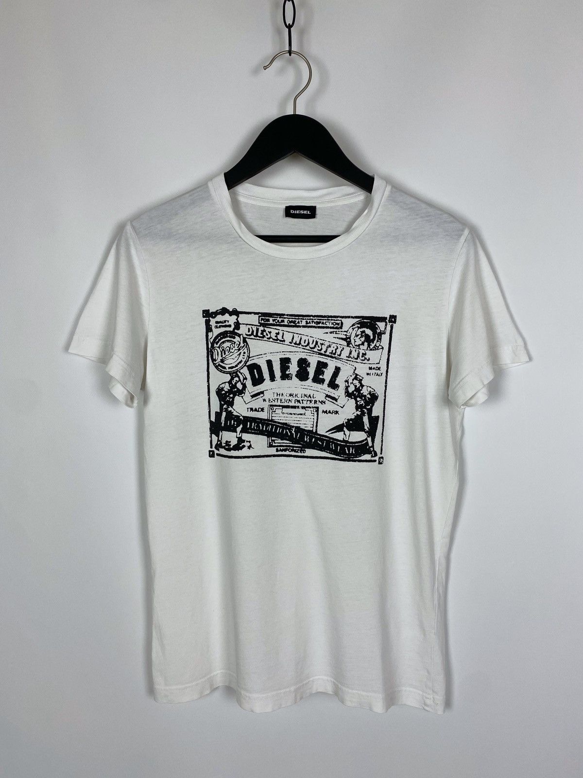 Diesel Diesel Slim Patch Logo Graphic T-Shirt Size US M / EU 48-50 / 2 - 1 Thumbnail