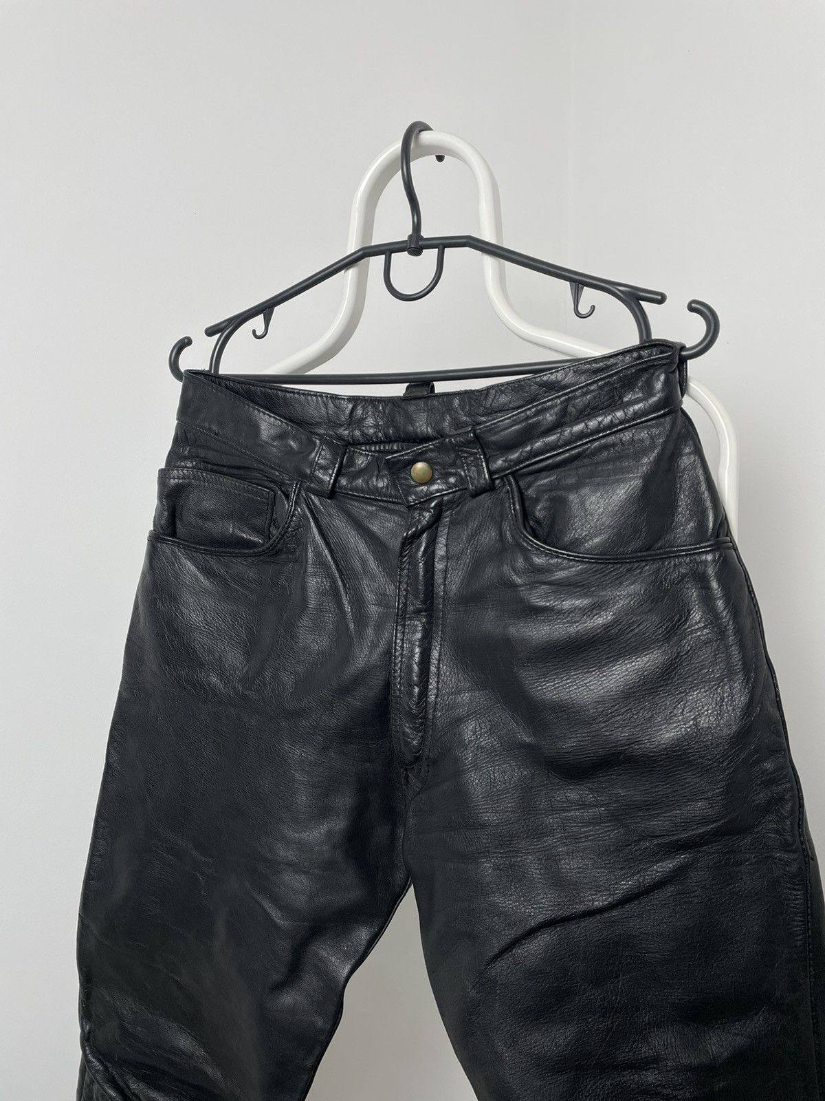 20471120 Vintage leather pants bondage Motorcycle travis Size US 31 - 2 Thumbnail