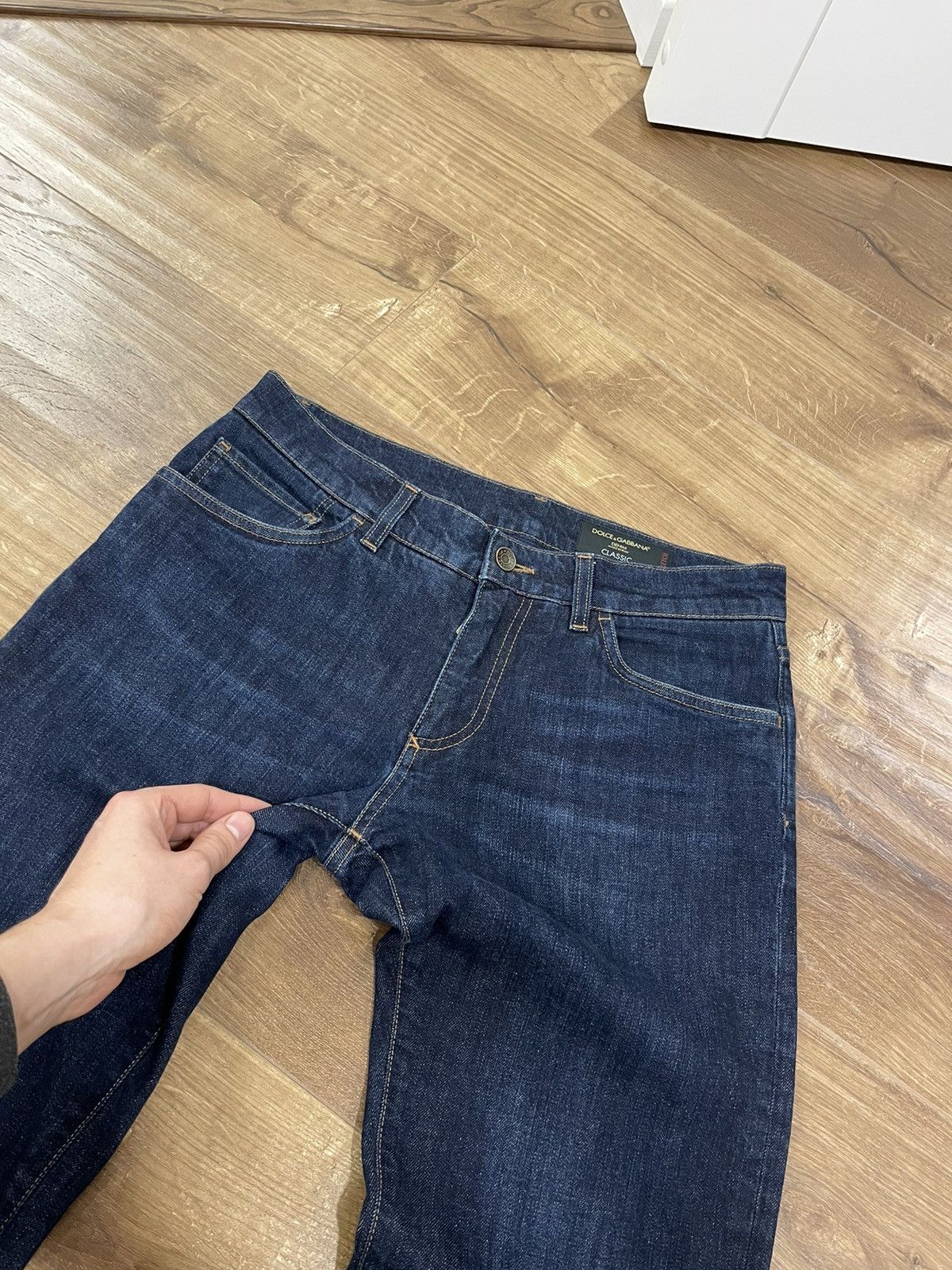 Dolce & Gabbana Luxury Dolce&Gabbana Silver Bee Crown Jeans Size 32 Size US 32 / EU 48 - 10 Thumbnail