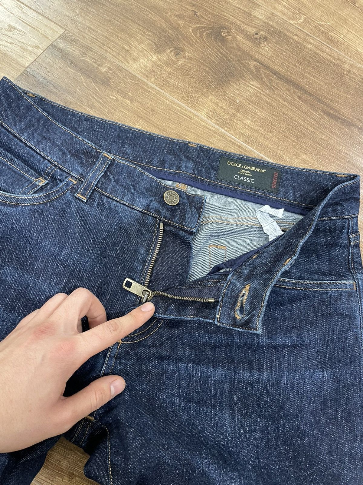 Dolce & Gabbana Luxury Dolce&Gabbana Silver Bee Crown Jeans Size 32 Size US 32 / EU 48 - 12 Thumbnail