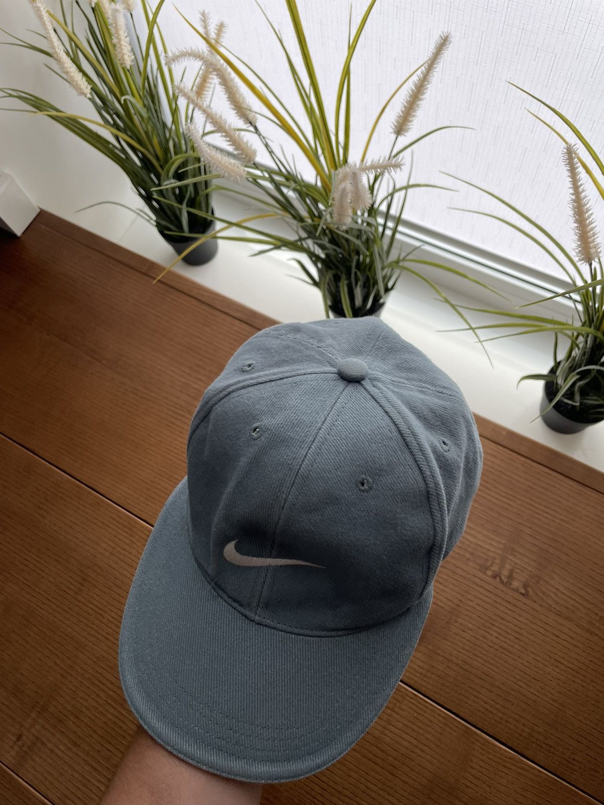 Nike Vintage Nike Y2K Central Big Swoosh Drill Cap Hat One Size Size ONE SIZE - 4 Thumbnail