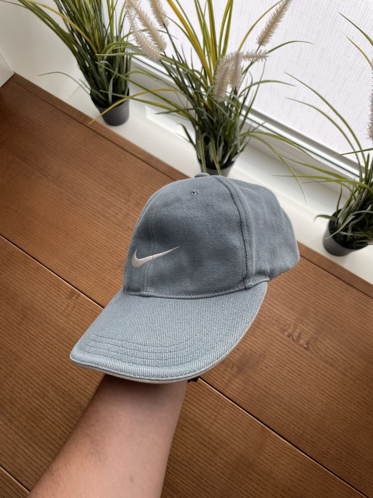 Nike Vintage Nike Y2K Central Big Swoosh Drill Cap Hat One Size Size ONE SIZE - 2 Thumbnail